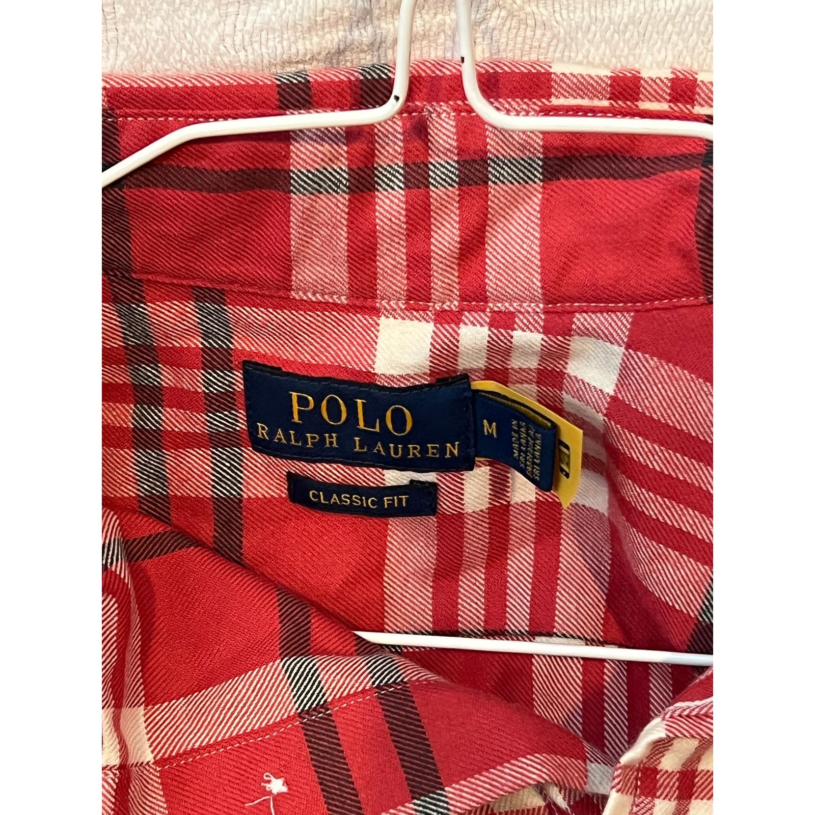 Polo Ralph Lauren Polo Ralph Lauren Red Casual Button Down Shirt Mens Med Size US M / EU 48-50 / 2 - 3 Thumbnail