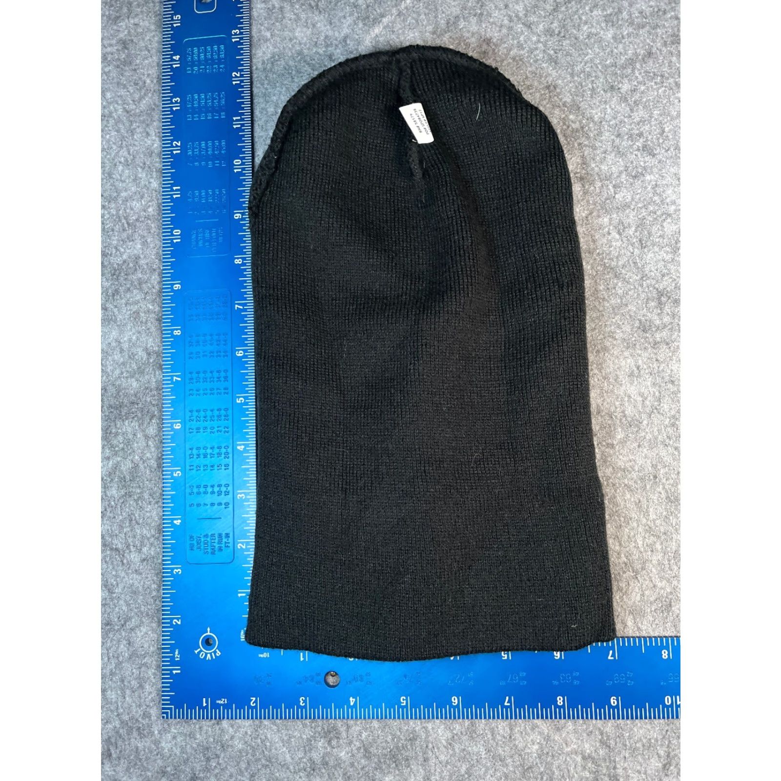 Vintage Promo Headwear Beanie Toque Cuff Adult One Size Black Knit 100% Acrylic Skater Size ONE SIZE - 5 Thumbnail