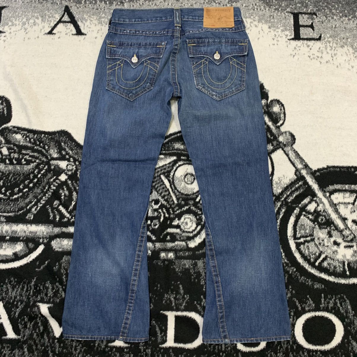 True Religion True Religion Section Joey Leather Distressed Bootcut Jeans Size US 31 - 10 Thumbnail
