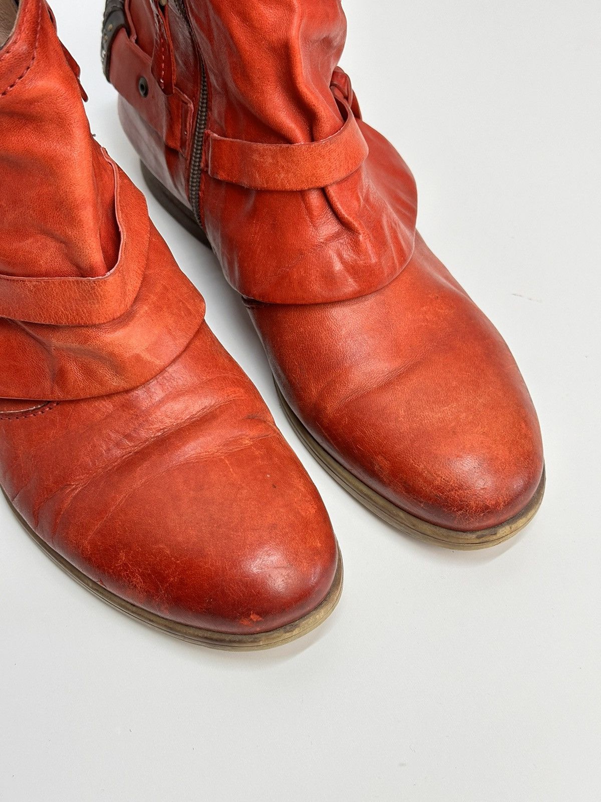 RARE LEATHER BOOTS RICK OWENS STYLE AVANT-GARDE SUIDE Guidi