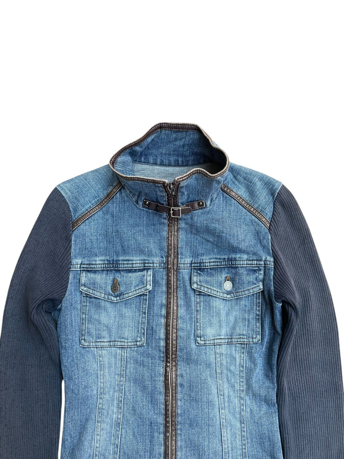 Other 2000s Bosch - Hybrid Denim Knit Jacket Futurist Emo Y2K Size US S / EU 44-46 / 1 - 1 Thumbnail