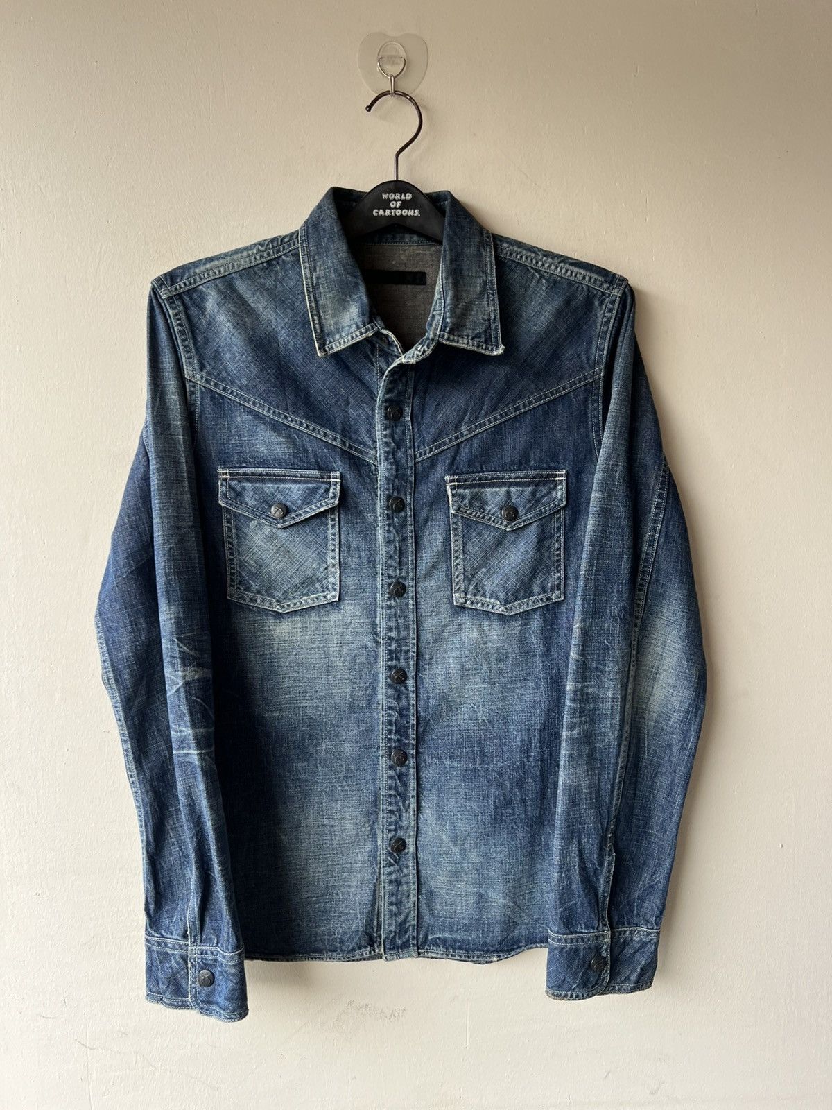 roarguns Roar Guns Japan Thick Denim Western Shirt Size US M / EU 48-50 / 2 - 3 Thumbnail