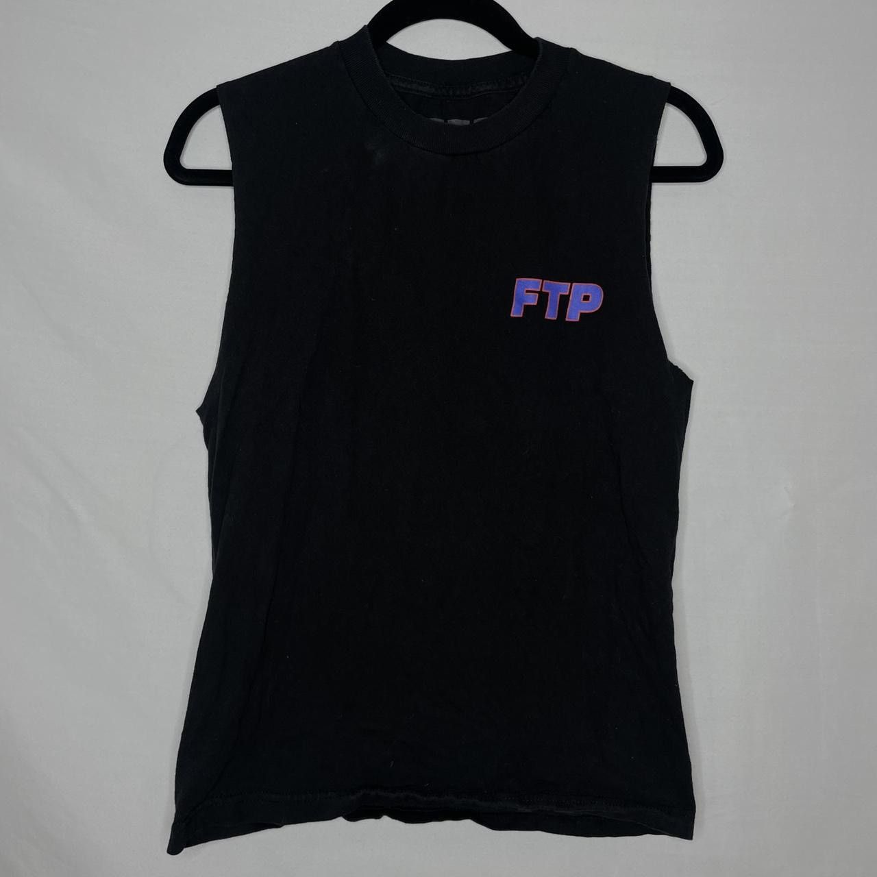 Fuck The Population FTP Blue and Orange logo Cutoff Tee Shirt Size US S / EU 44-46 / 1 - 2 Thumbnail