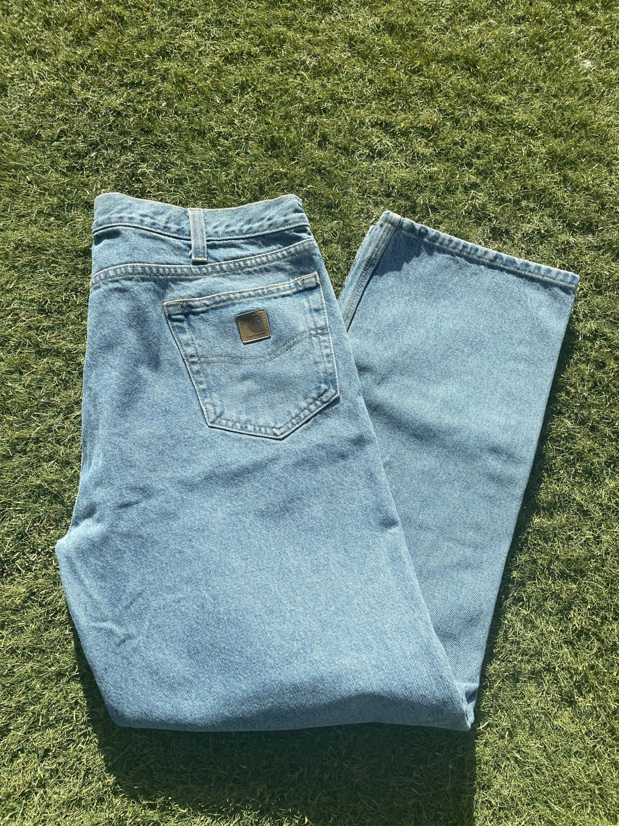 Carhartt Vintage Carhartt Blue Jeans Men’s Size 42x32 B480 LVB Denim Size US 42 / EU 58 - 7 Thumbnail