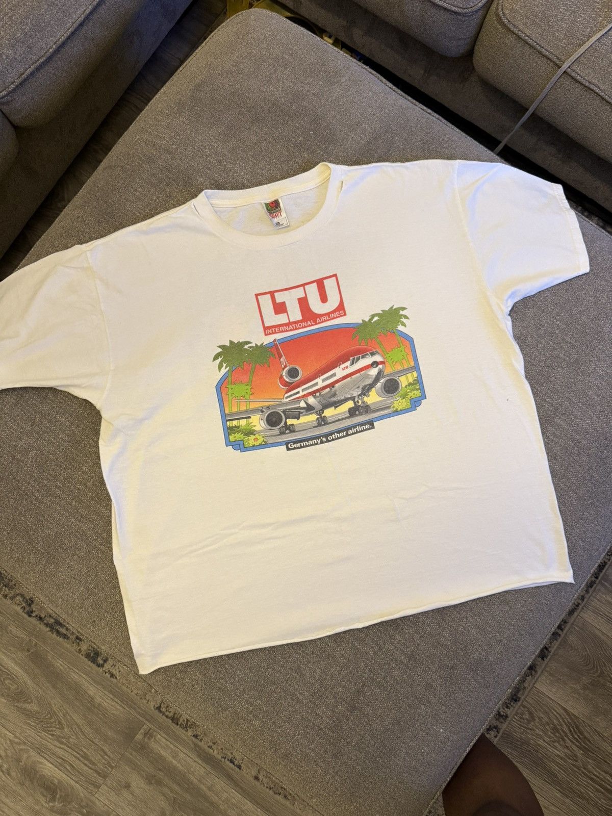 Vintage Vintage LTU International Airlines T Shirt Size US XL / EU 56 / 4 - 1 Thumbnail