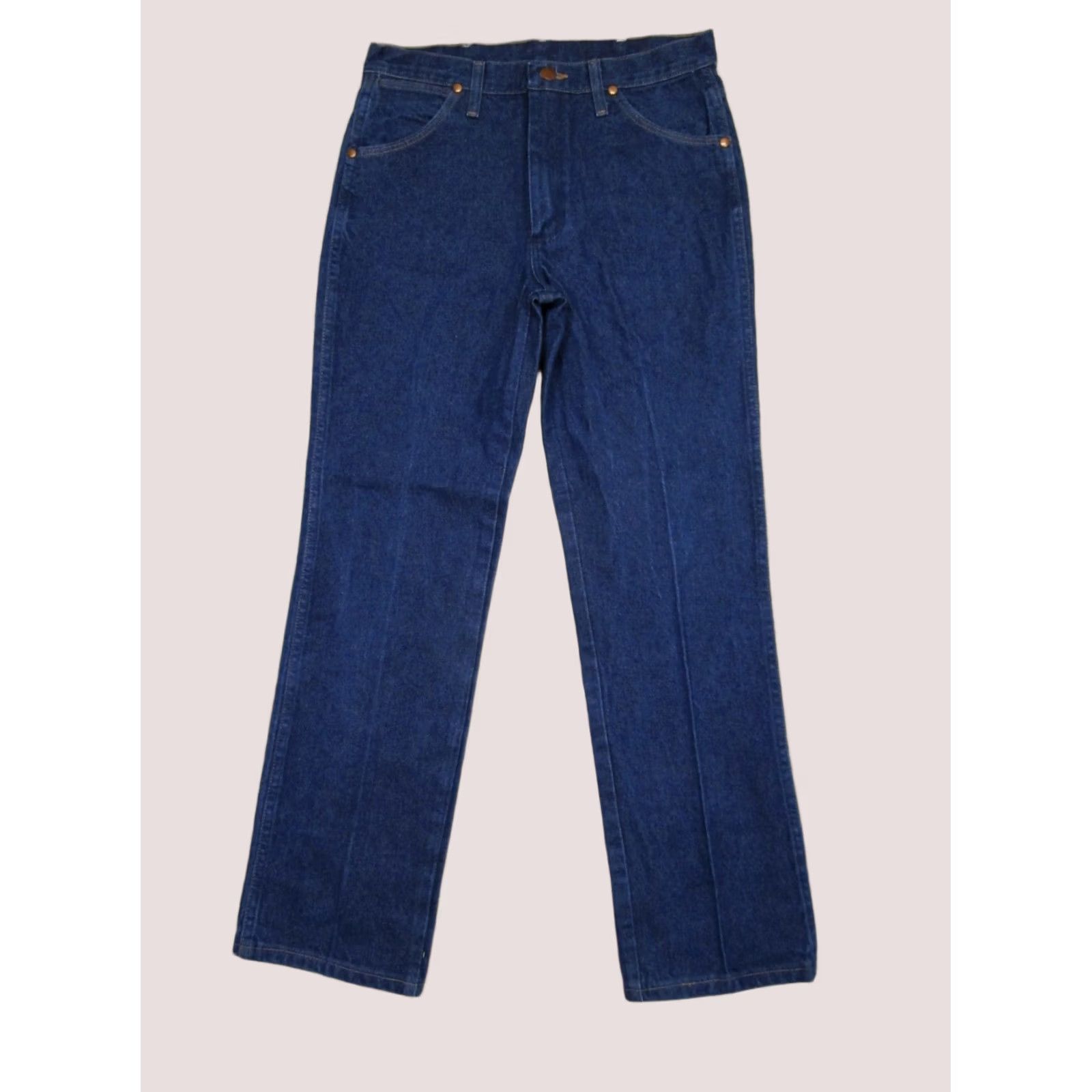 Wrangler Wrangler Jeans Men 32x30 Blue Cowboy Cut Slim Fit Western Pants Dark Wash Denim Size US 32 / EU 48 - 1 Thumbnail