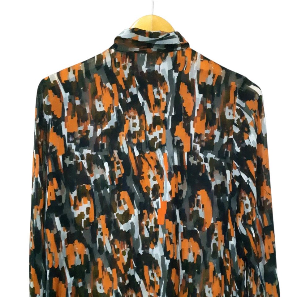 Roberto Cavalli Roberto Cavalli Just Cavalli Abstract Silk Shirt Blouse Size XS / US 0-2 / IT 36-38 - 5 Thumbnail