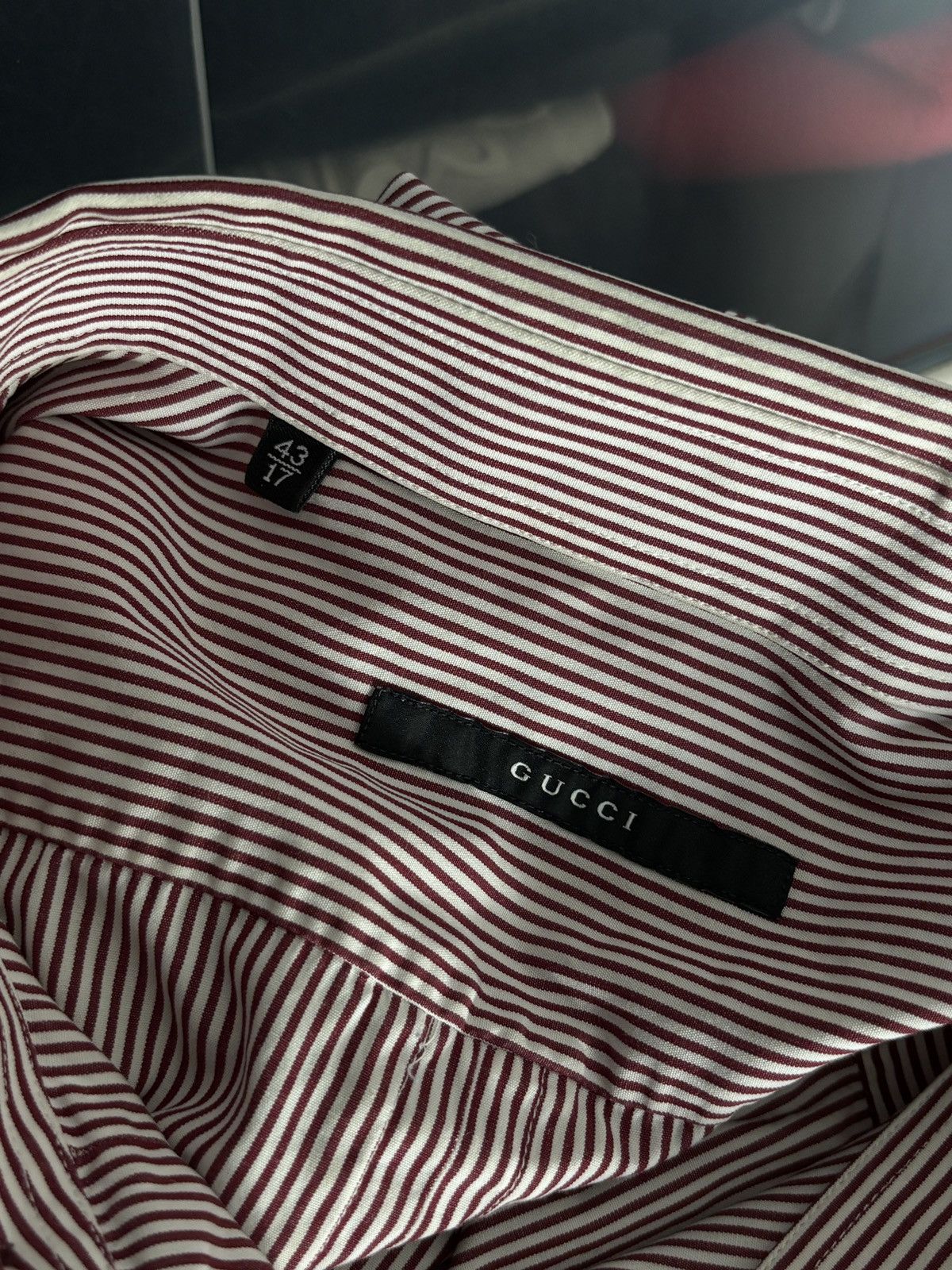 Gucci Gucci Vintage Tom Ford Era Striped Shirt GG Logo Archive Size US L / EU 52-54 / 3 - 9 Thumbnail