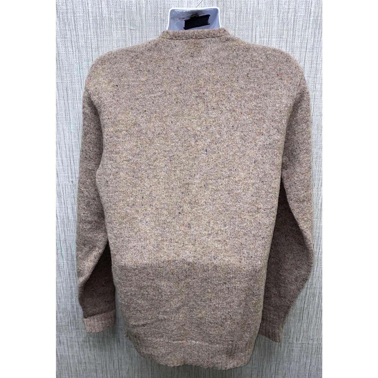 Vintage Robert Bruce Mens V-Neck Sweater 2XLT TALL Wool Blend Beige USA Made Size US XXL / EU 58 / 5 - 4 Thumbnail