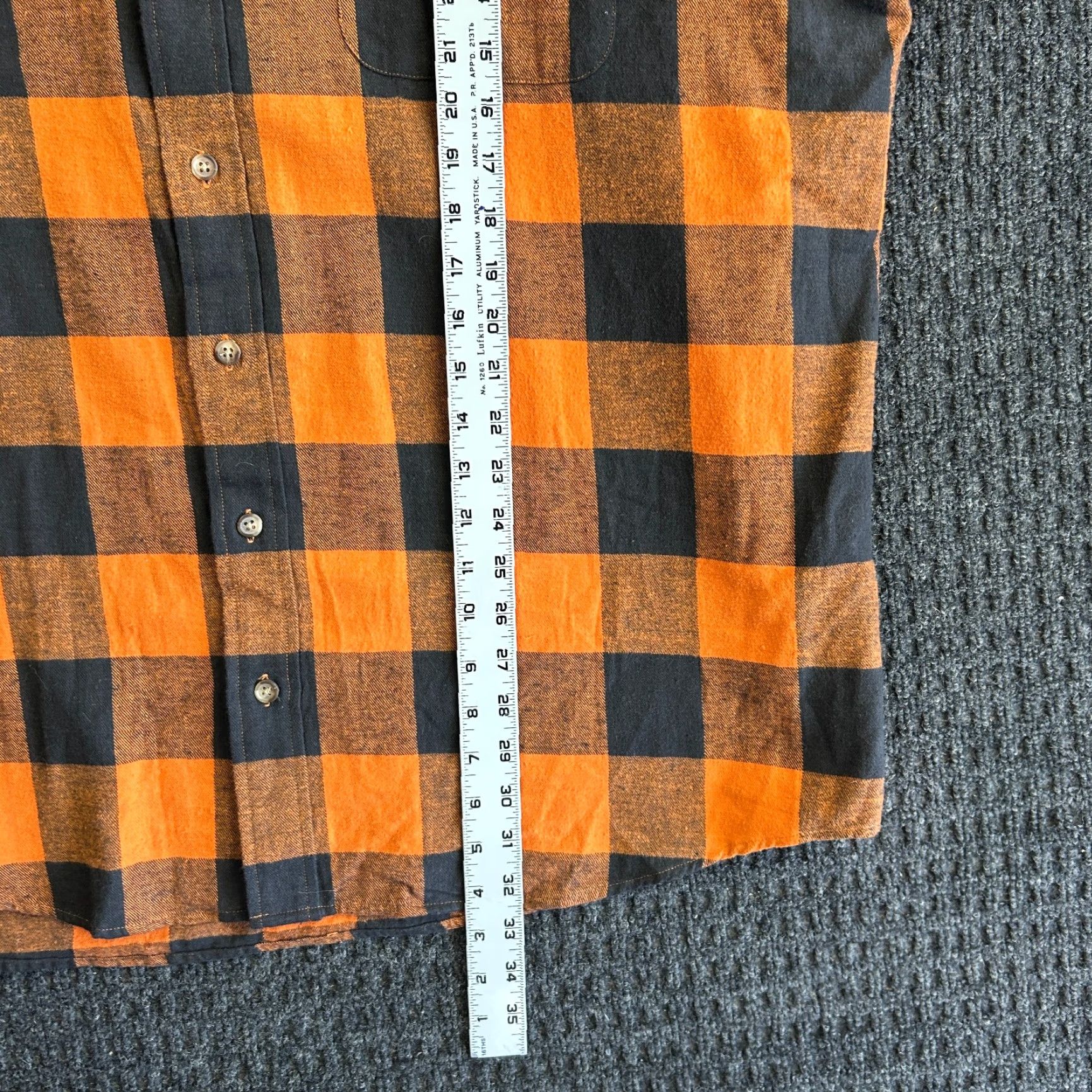 Vintage VINTAGE Cambridge Classics Flannel Shirt Button Down Orange Buffalo Plaid 2XL Men Shirt Size US XXL / EU 58 / 5 - 6 Thumbnail