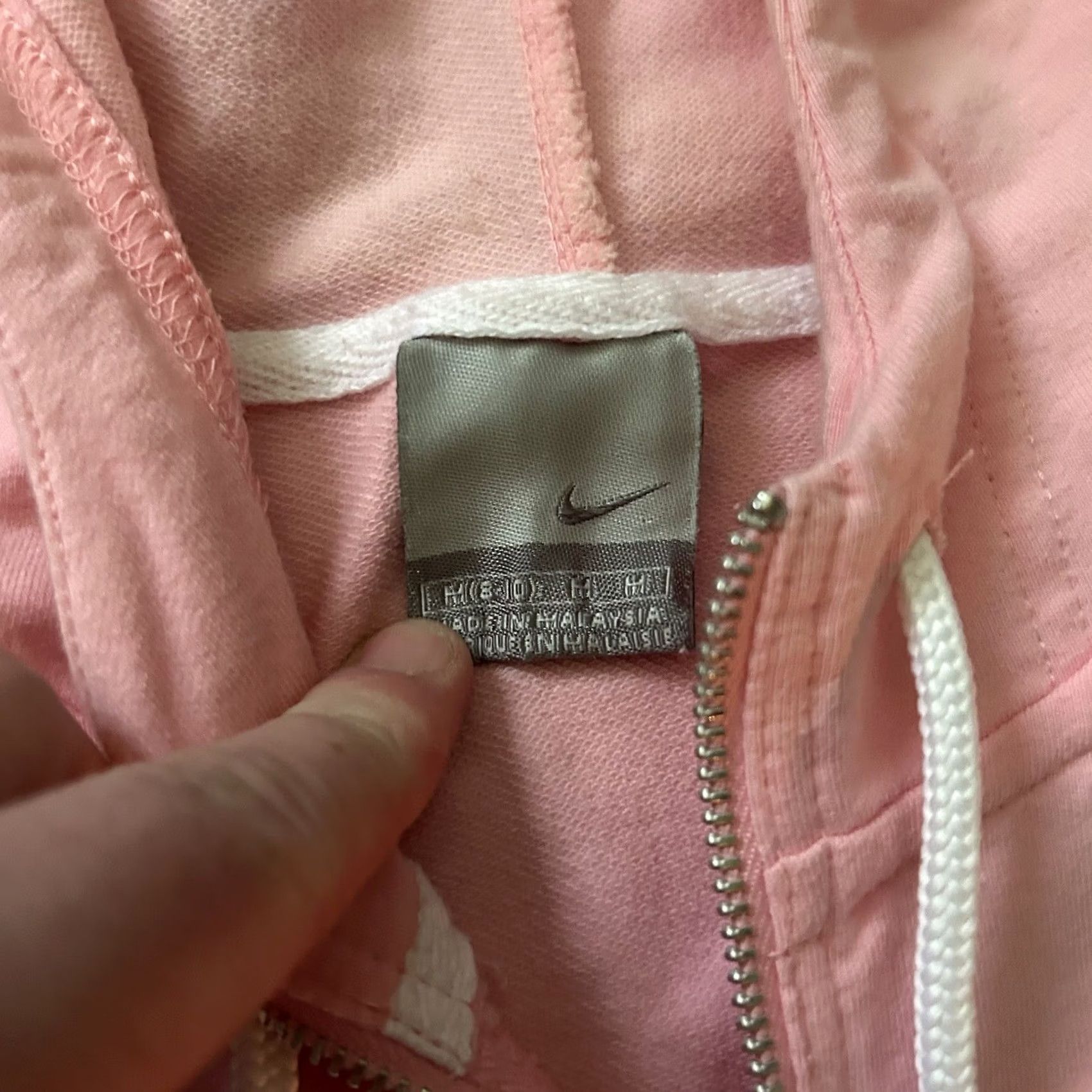 Nike VINTAGE Nike Hoodie Womens Full Zip M Pink 2000s Y2K Silver Tag Meta? Size M / US 6-8 / IT 42-44 - 3 Thumbnail