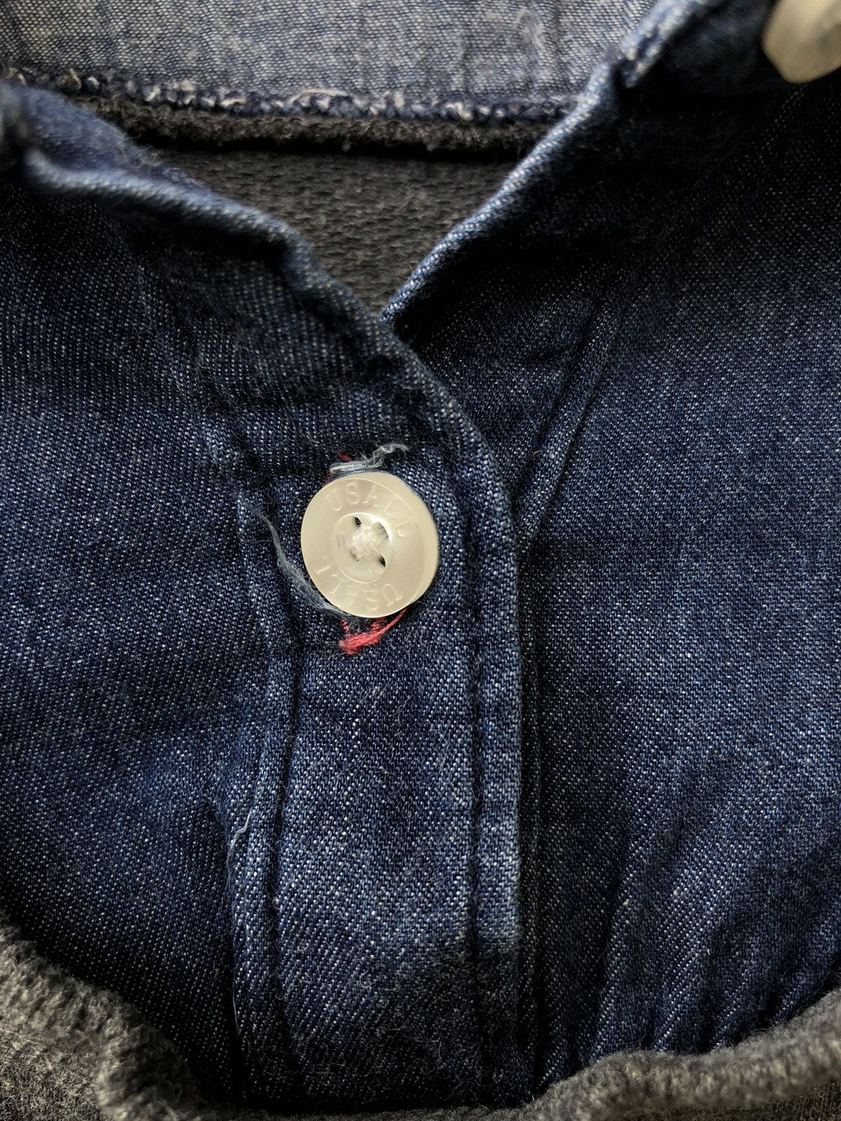 Japanese Brand USALL Double Layer Sweatshirt Denim Lovely Poem You and Me 🩷 Size M / US 6-8 / IT 42-44 - 9 Thumbnail