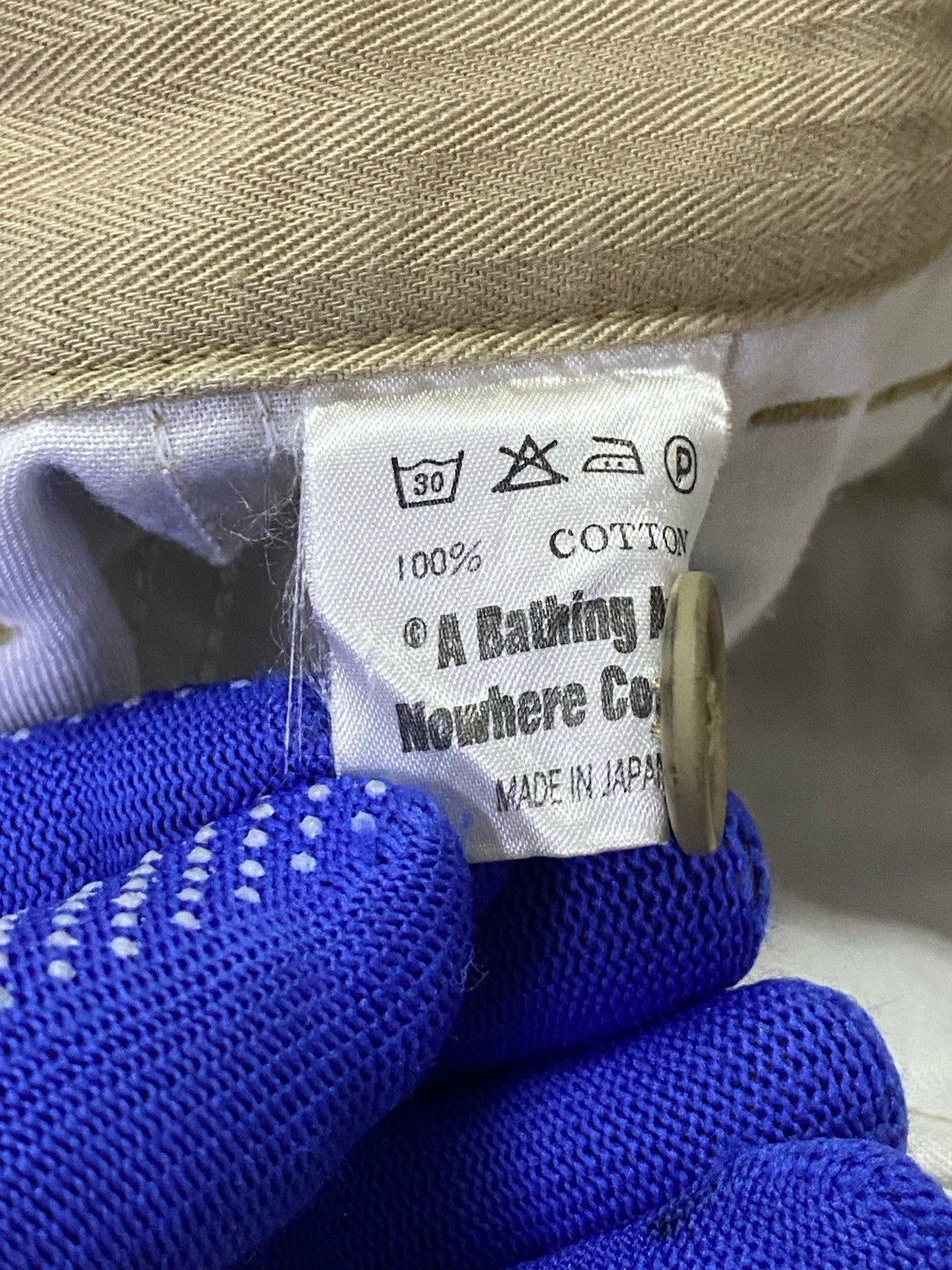 Bape × Nigo Vintage A Bathing Ape Double Pocket Chino Khaki Pants Size US 30 / EU 46 - 13 Thumbnail
