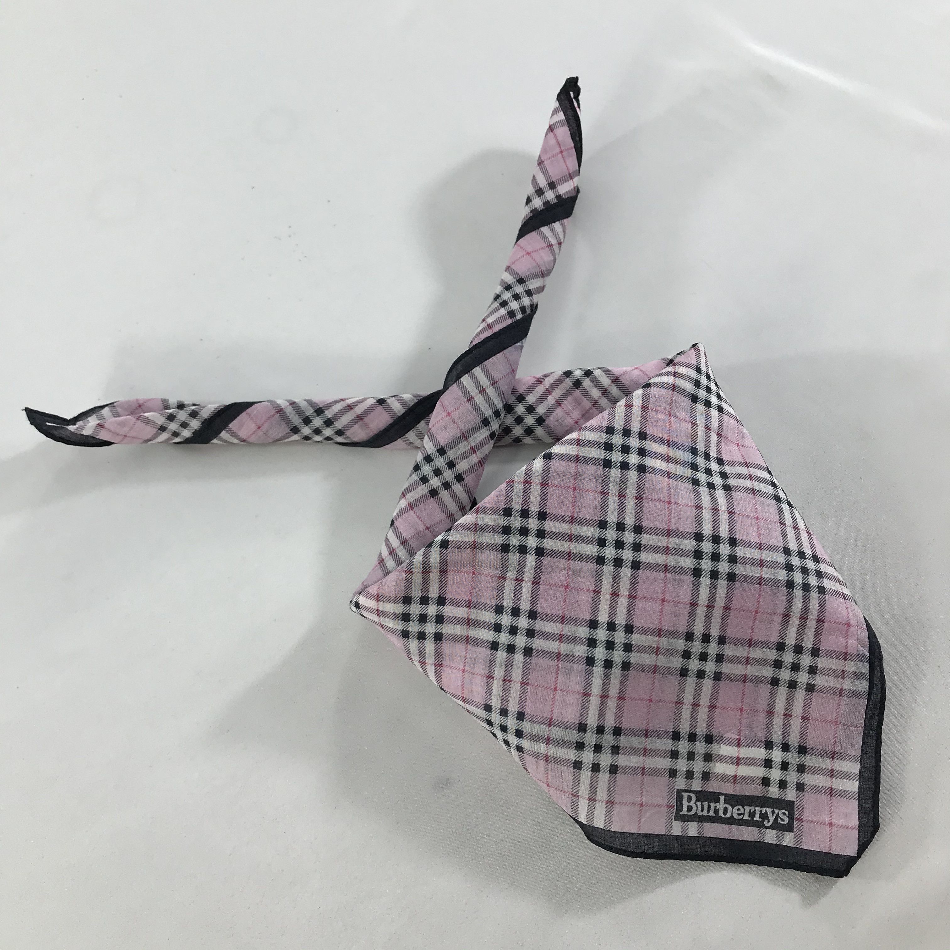 Burberry × Vintage Burberry Bandana / Handkerchief / Neckerchief - S1562 Size ONE SIZE - 4 Thumbnail