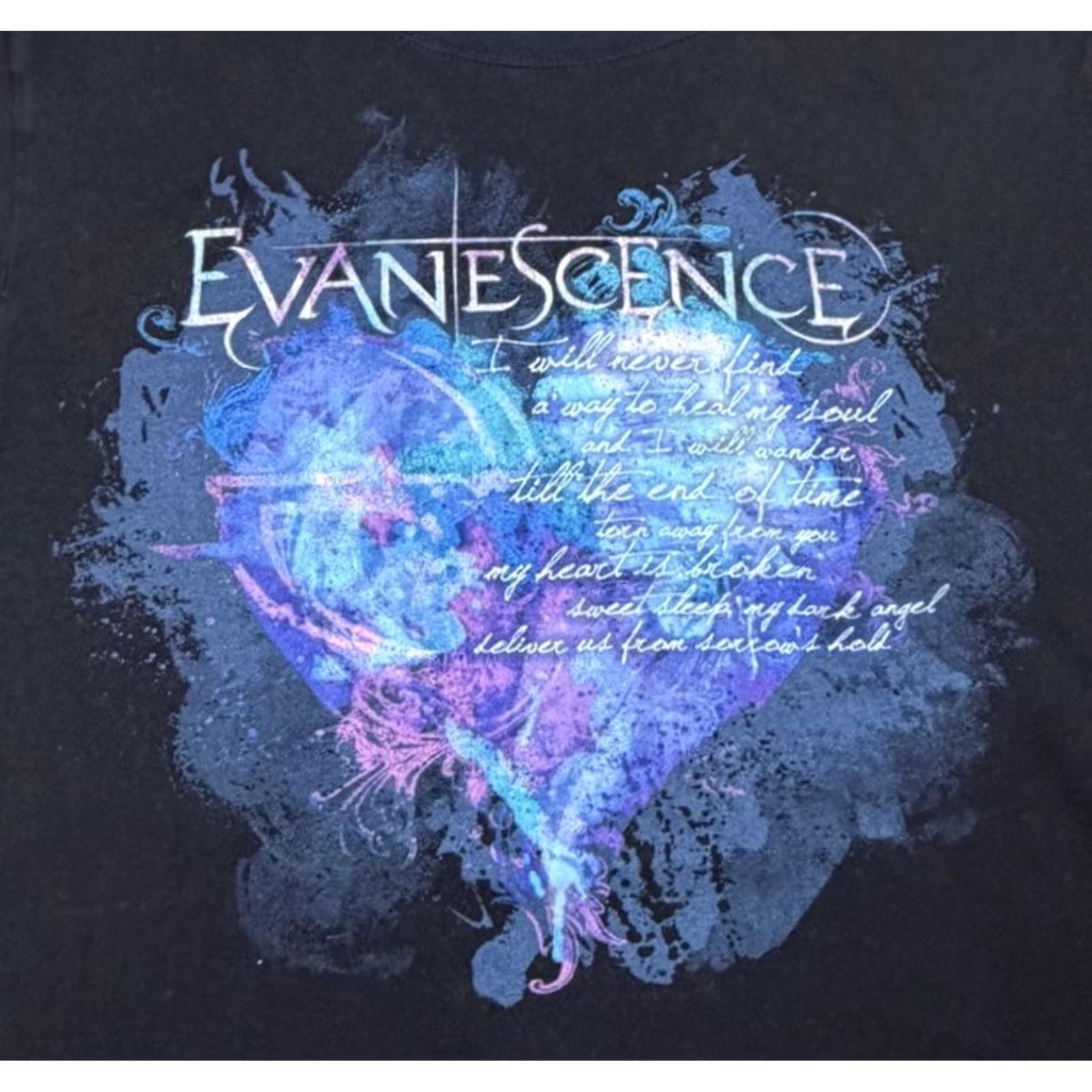 Vintage VINTAGE Evanescence Band T Shirt Women’s 2XL Black Heart Rock Music RARE Size XXL / US 16-18 / IT 52-54 - 7 Thumbnail