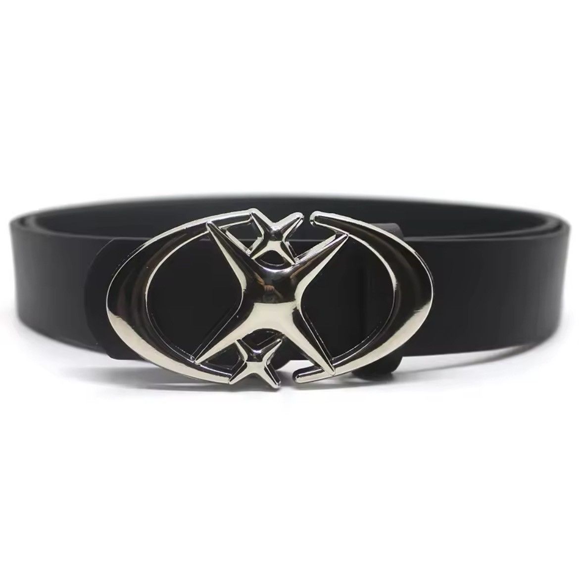 Japanese Brand × Vintage Black Triple Star Belt Size 30 - 1 Thumbnail