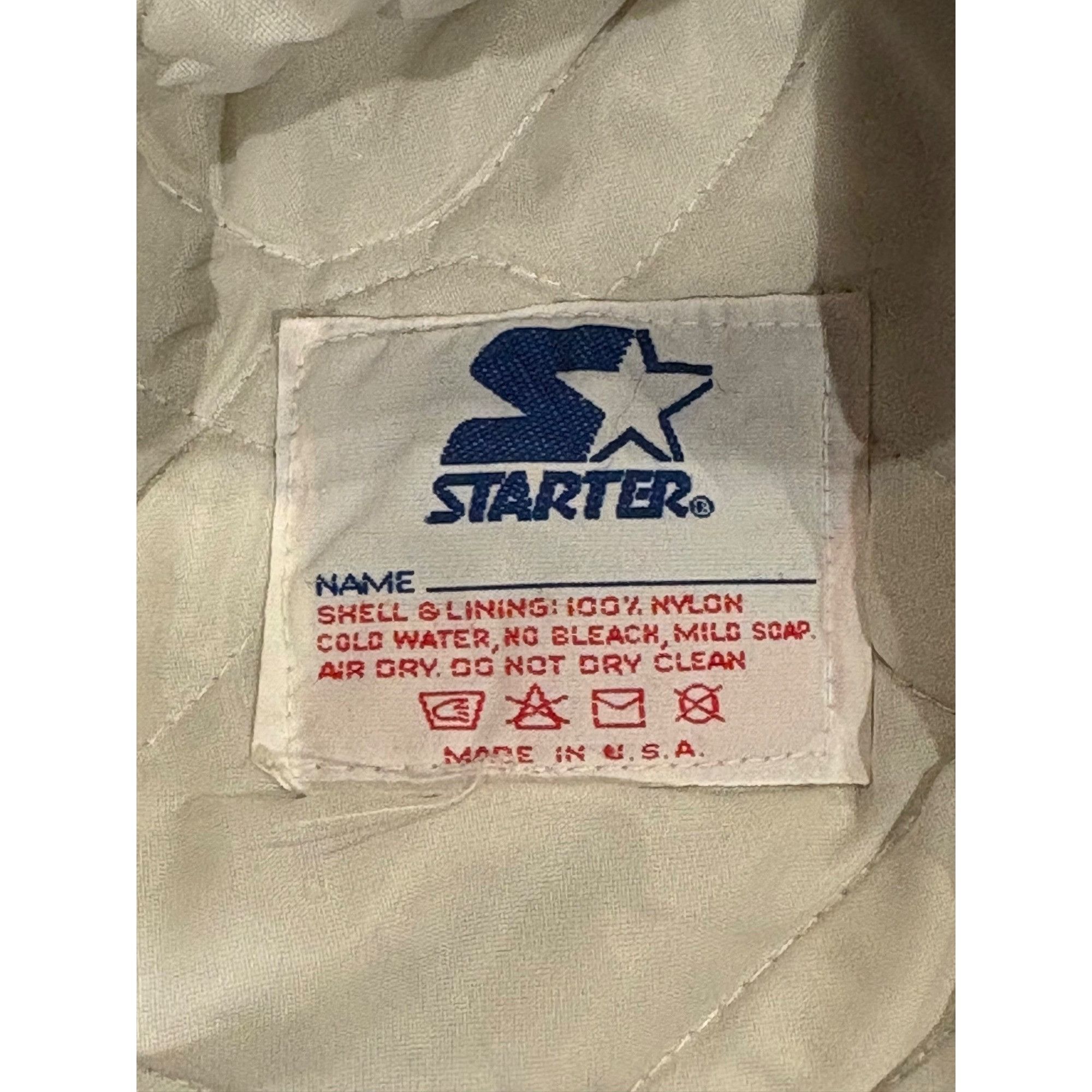 Starter Vintage 90's NFL Starter Dallas Cowboys Satin Jacket Men's S Size US L / EU 52-54 / 3 - 7 Thumbnail