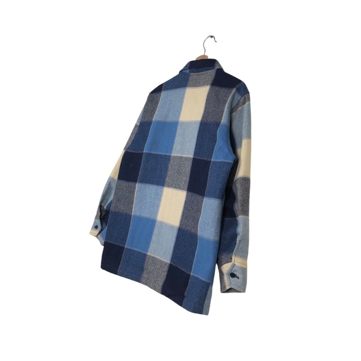 Flannel 📌Vintage Wool Button Jacket R. Brown Tartan Design Check Size US M / EU 48-50 / 2 - 11 Thumbnail