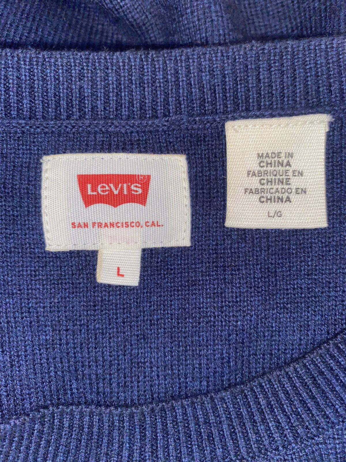 Levi's Levi’s Jumper - Blue - Large - Very Good Condition Size US L / EU 52-54 / 3 - 10 Thumbnail