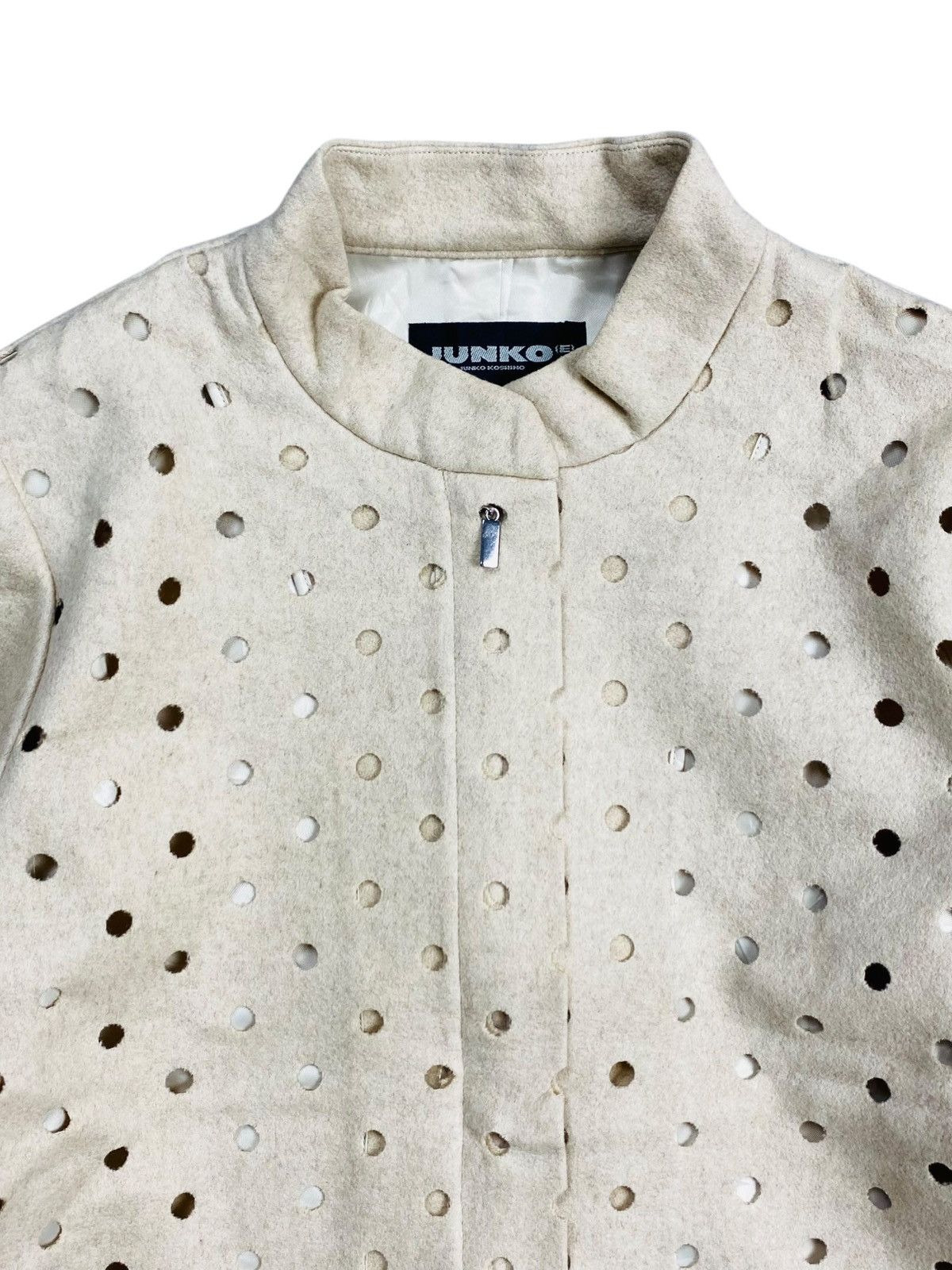 Issey Miyake 1990s Junko - Laser Cut Outer Jacket Size L / US 10 / IT 46 - 4 Thumbnail