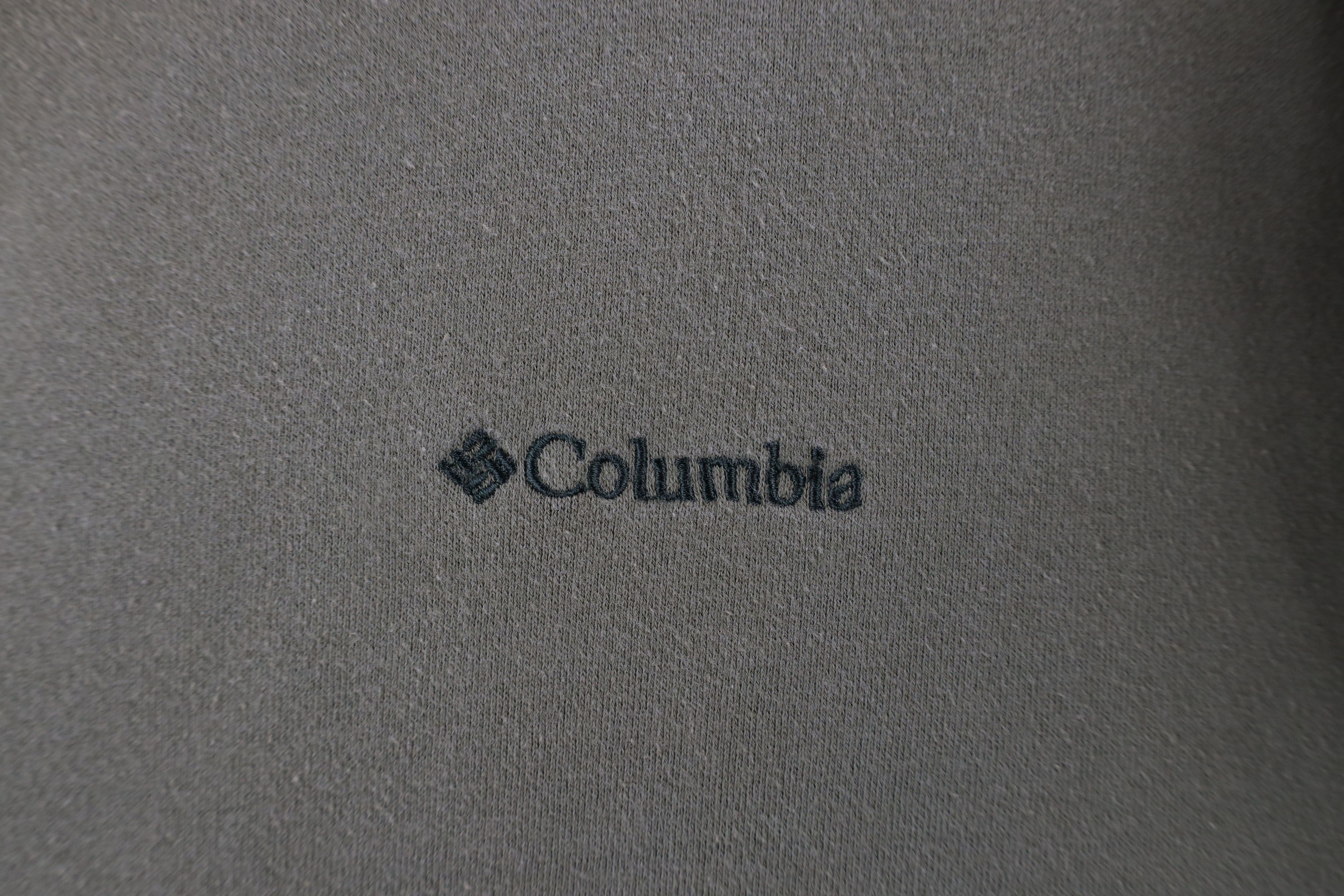 Columbia × Vintage Vintage 90s Columbia Heavyweight Crewneck Sweatshirt Green Size US XL / EU 56 / 4 - 4 Thumbnail