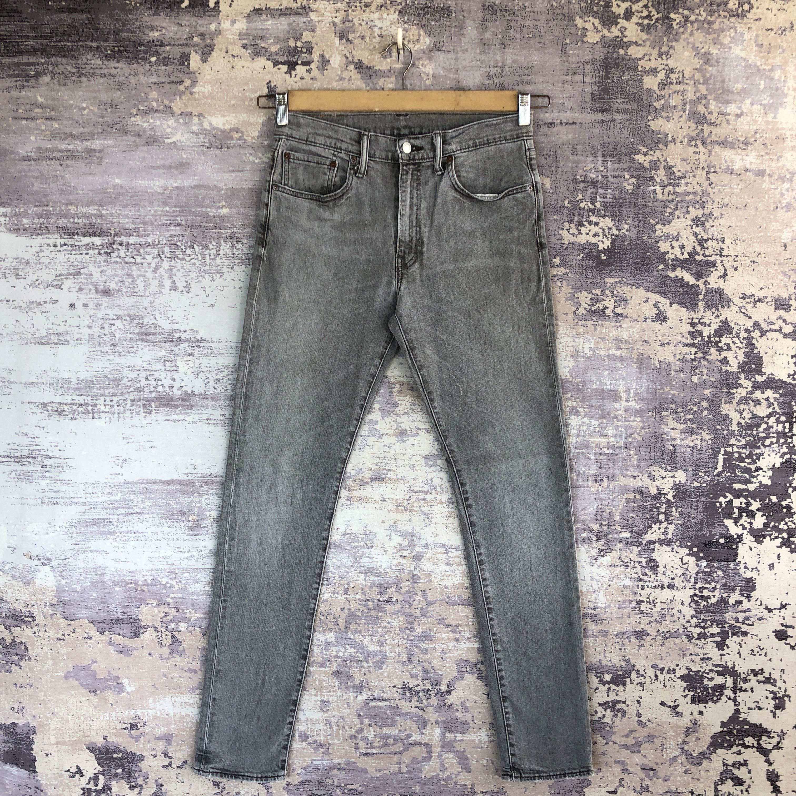 Y2K Black Levis 512 Slim Tapered Jeans Levi's Ash Gray Denim