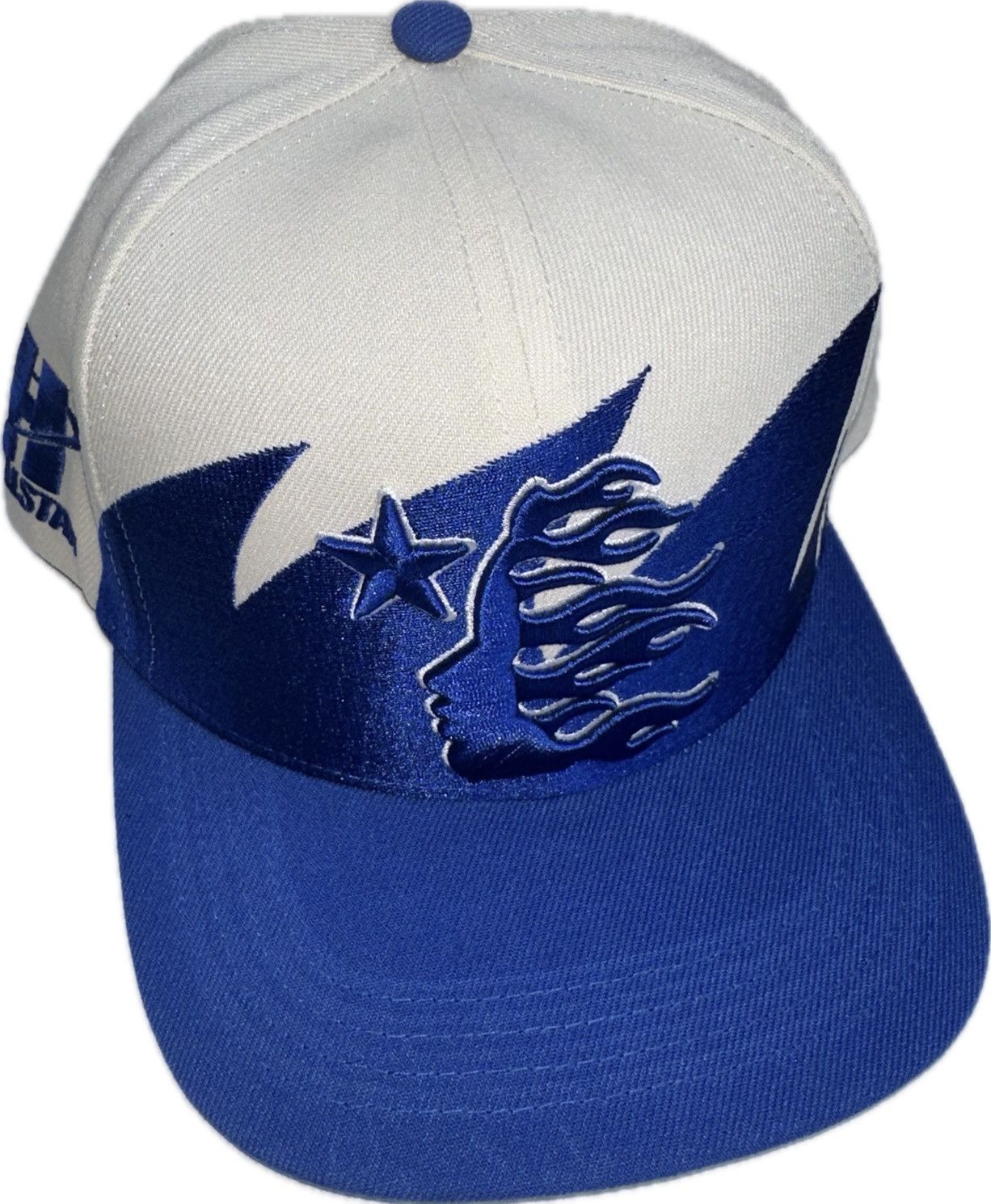 image of Hellstar Shark Teeth Snapback Hat in Blue, Men's