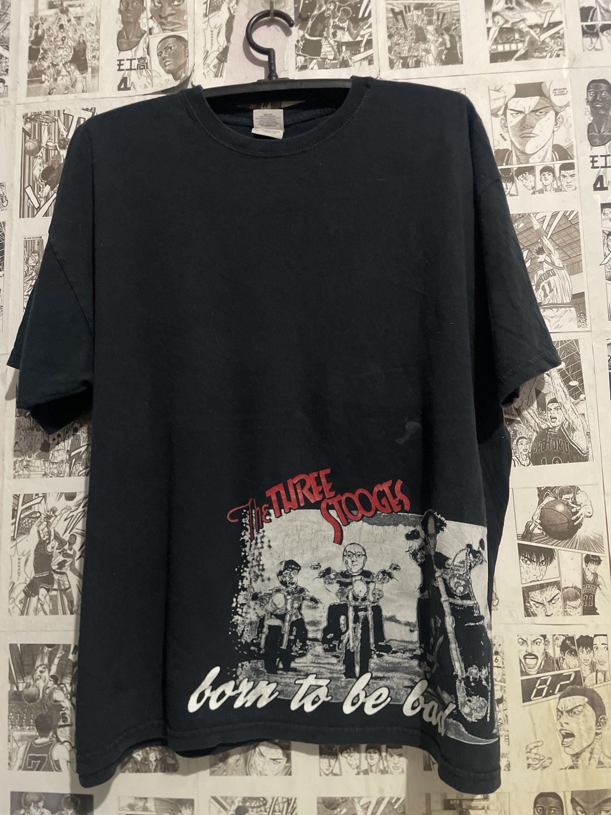 Band Tees × Japanese Brand × Vintage Vtg The Three Stooges "Born to Be Bad" T-Shirt Mens XL Size US XL / EU 56 / 4 - 1 Thumbnail