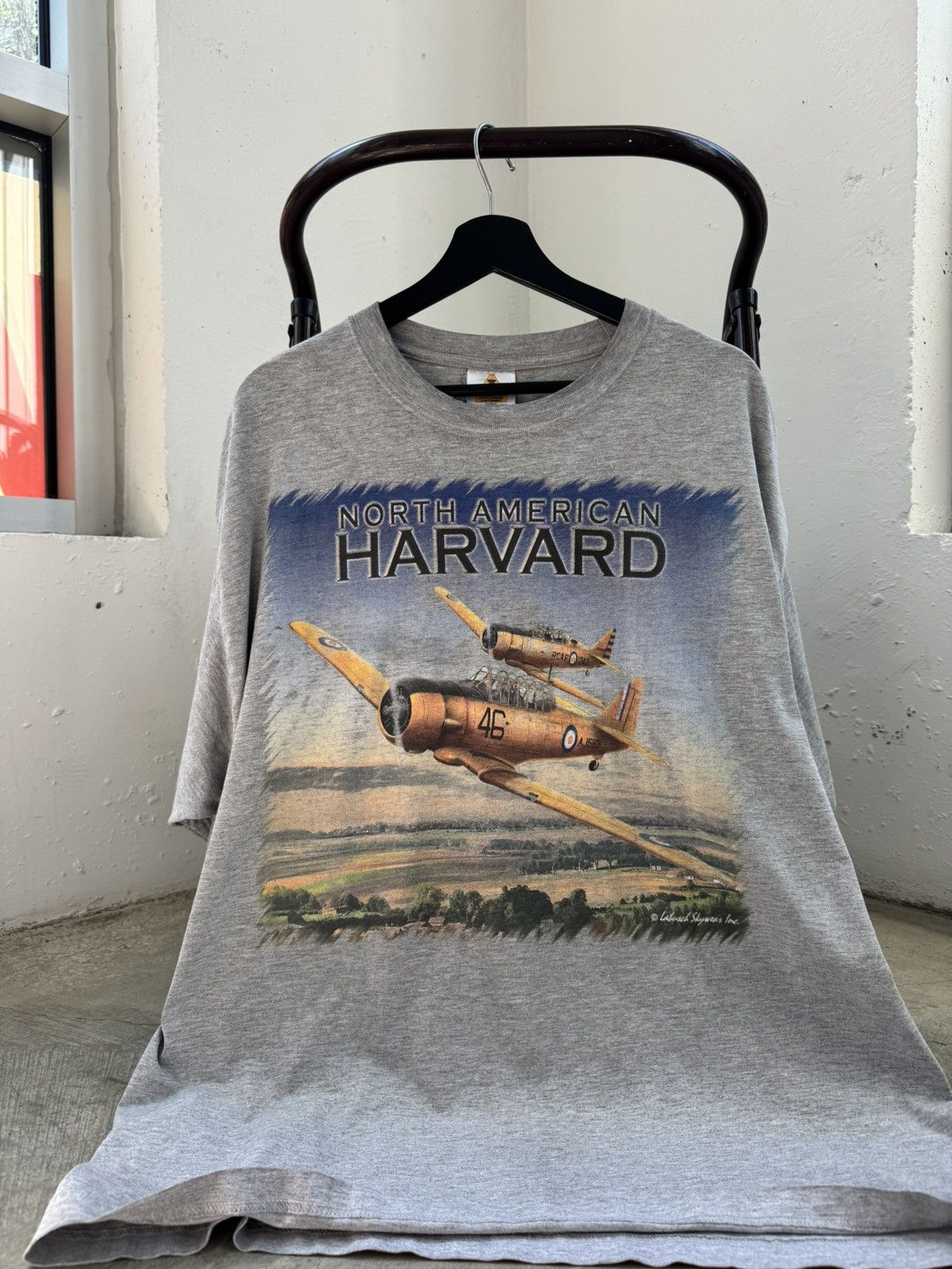 Vintage Vintage Harvard Air Plane USA Made Oversized Tee Size US XL / EU 56 / 4 - 1 Thumbnail