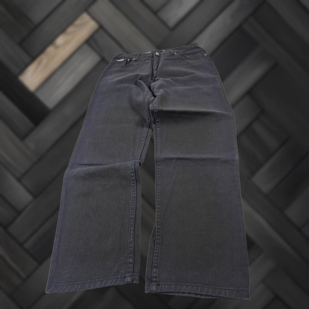 Vintage Calvin Klein Jeans Jeans Mens 34x32 Black High Rise Tapered Leg Denim Easy Fit Size US 34 / EU 50 - 1 Thumbnail