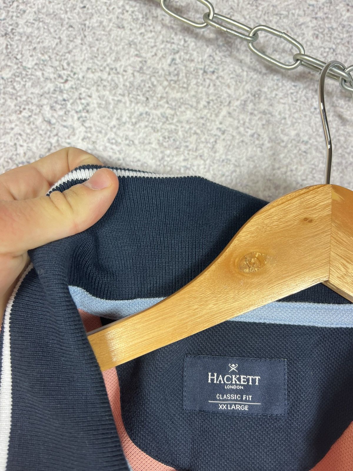 Hackett New! Hackett London Big Logo Polo Shirt Size US XXL / EU 58 / 5 - 5 Thumbnail