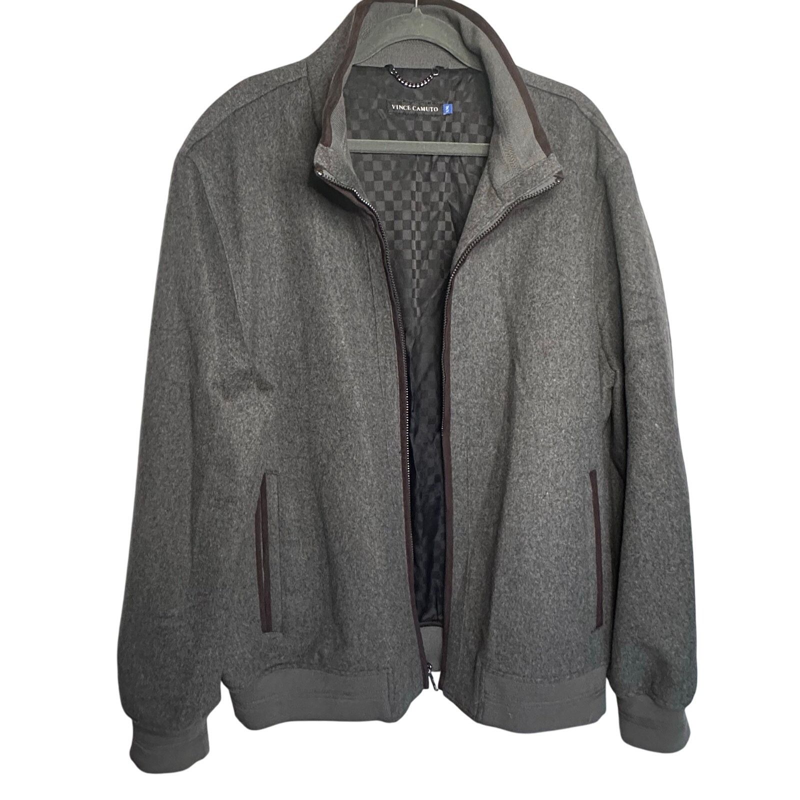 Vince Camuto Mens Vince Camuto G3 mens wool blend full zip jacket XXL Grailed