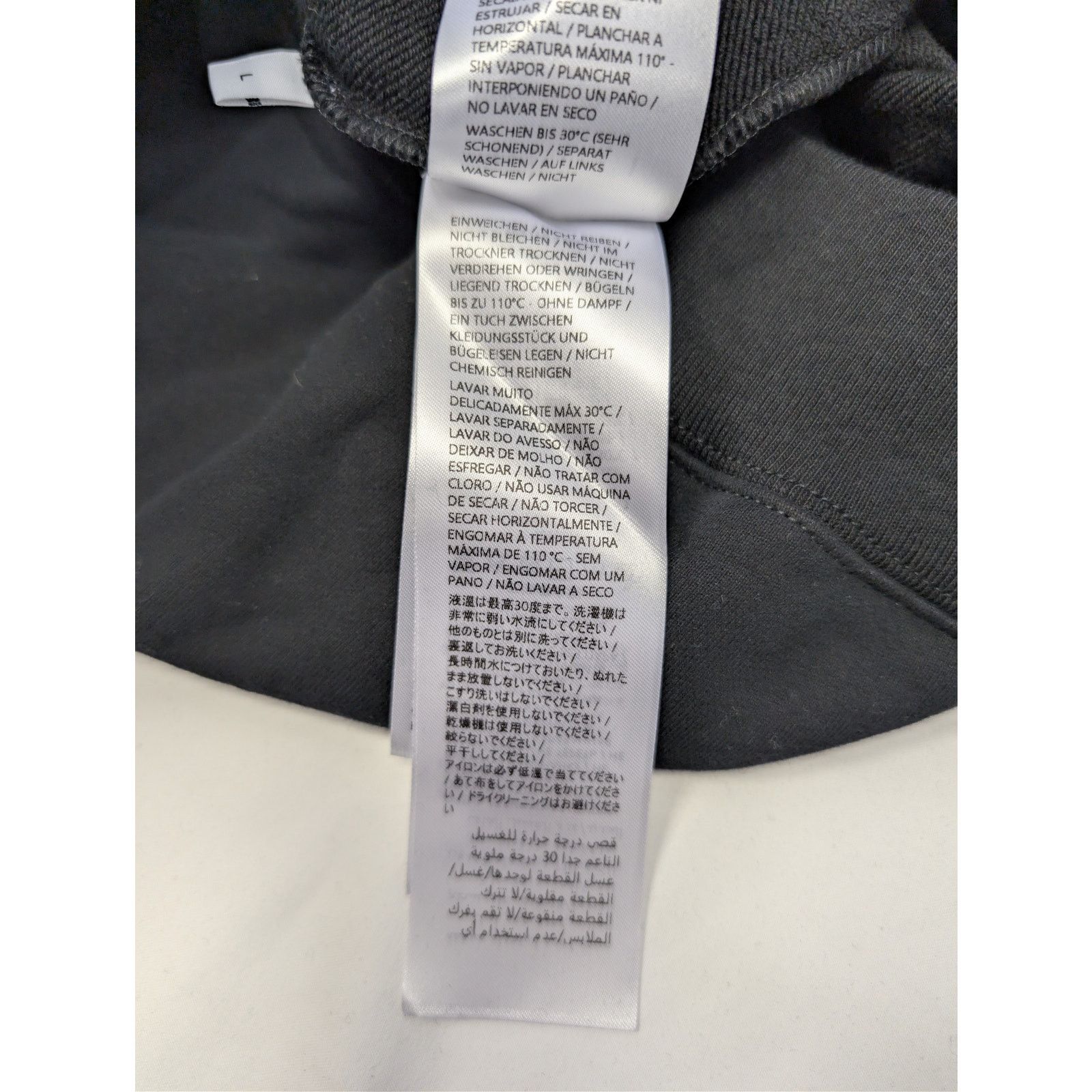 Gucci o1rshd1 Printed Logo Cotton Sweatshirt in Black / Light Pink Size US L / EU 52-54 / 3 - 18 Thumbnail