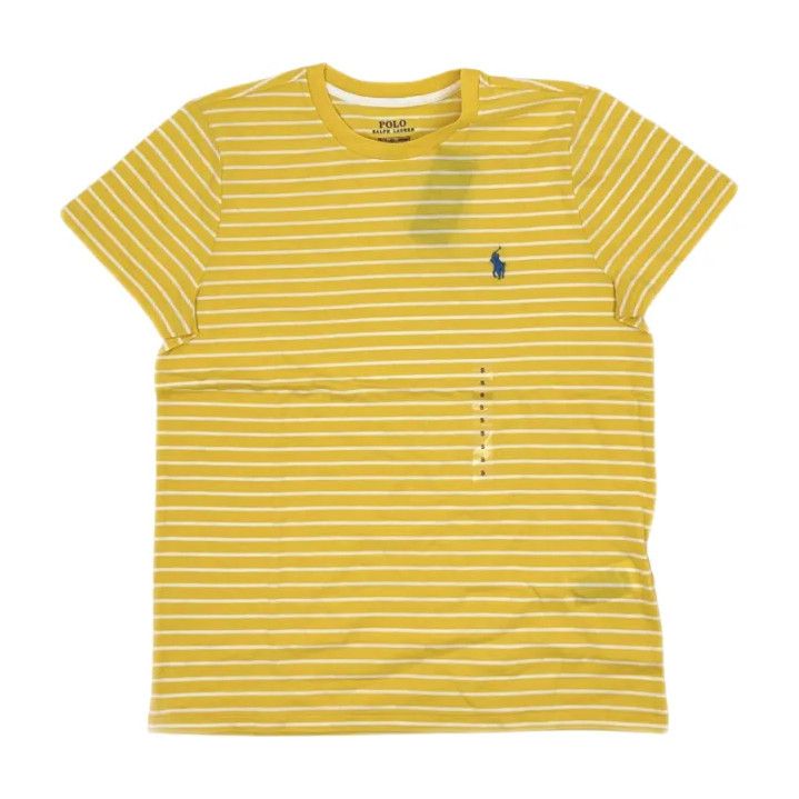 Polo Ralph Lauren Polo Ralph Lauren Yellow Striped Short Sleeve Shirt Size US S / EU 44-46 / 1 - 1 Thumbnail