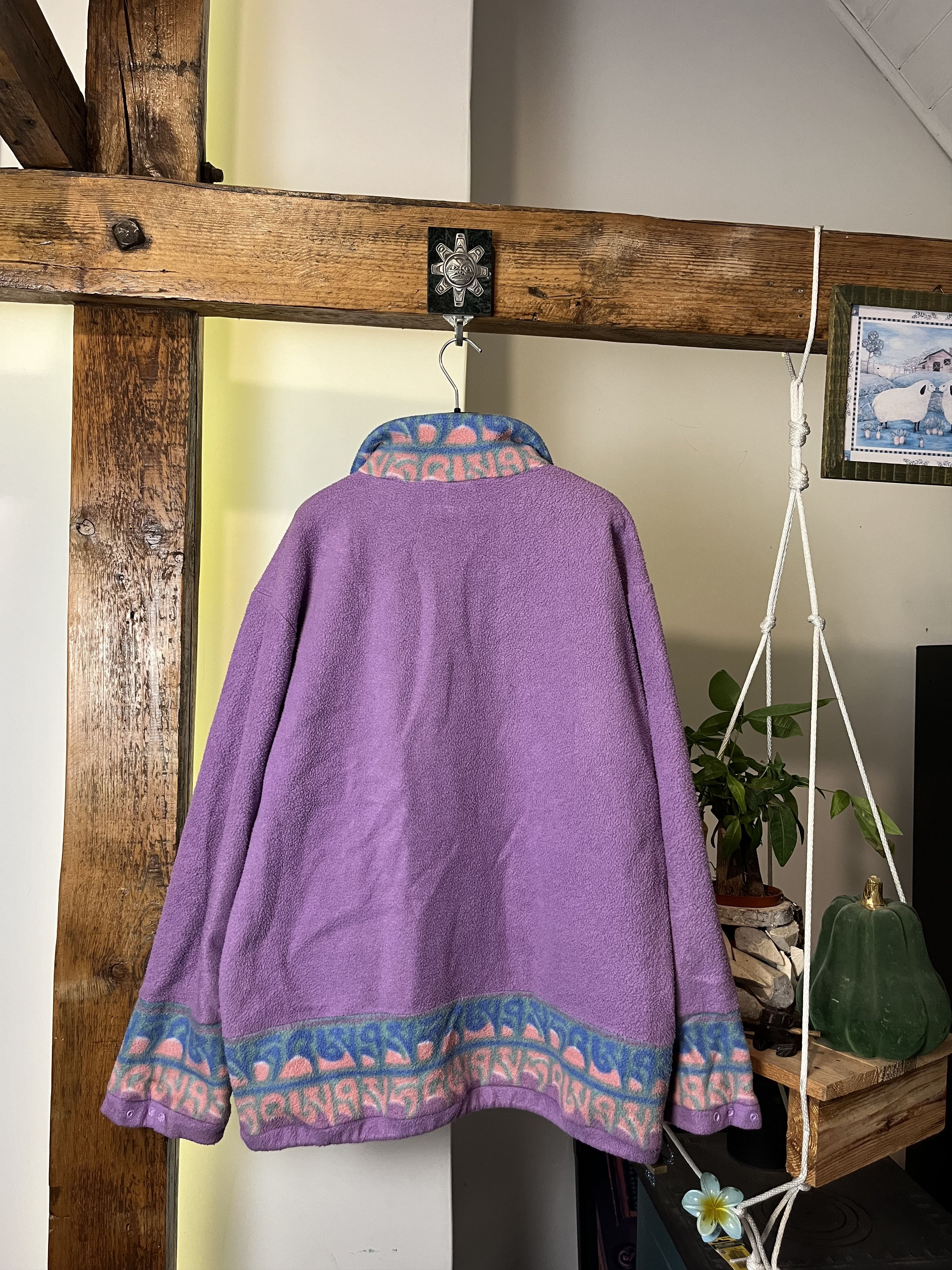 Other 90s Salewa Colorful Synchilla Fleece Jacket Made In Itally Size US XL / EU 56 / 4 - 2 Thumbnail