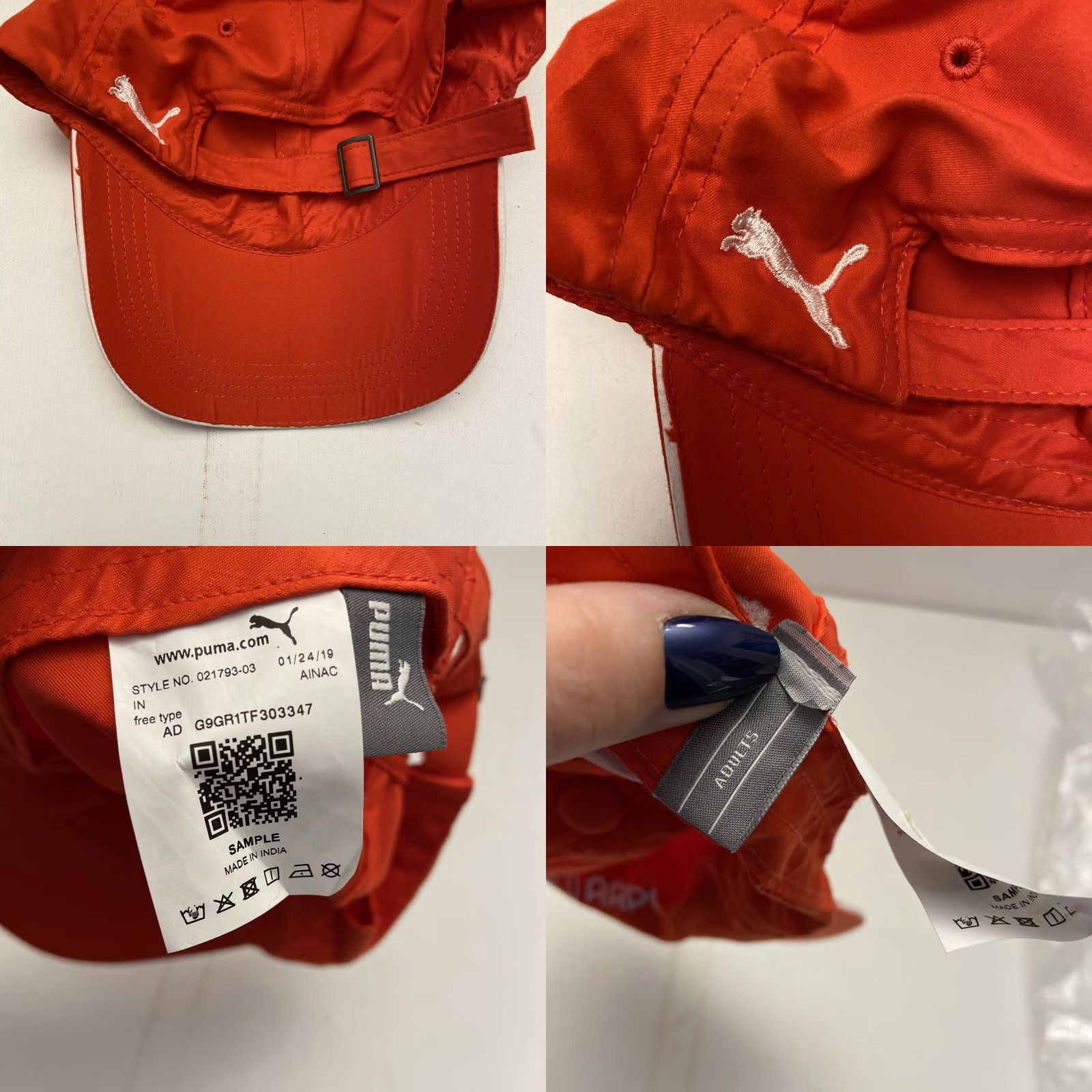Puma PUMA Baseball Cap Red Adult One Size Mens Size ONE SIZE - 8 Thumbnail