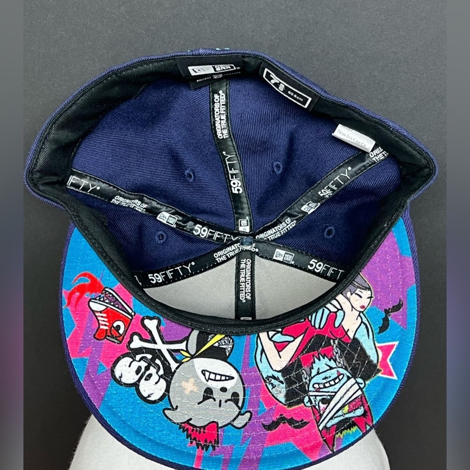 tokidoki Tokidoki Bruiser Punk New Era Hat 7 1/2 Rare TKDK Hot Neon Size ONE SIZE - 7 Thumbnail