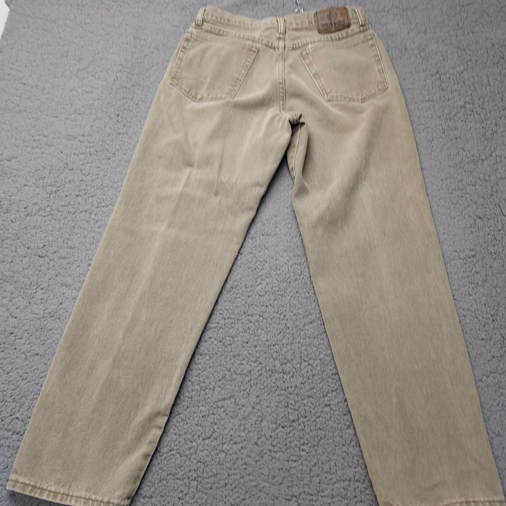 Wrangler VINTAGE Wrangler USA Made Jeans Mens 33 x 32 Beige Cowboy Straight 30x30.5" Denim 5-Pocket WW Size US 33 - 4 Thumbnail