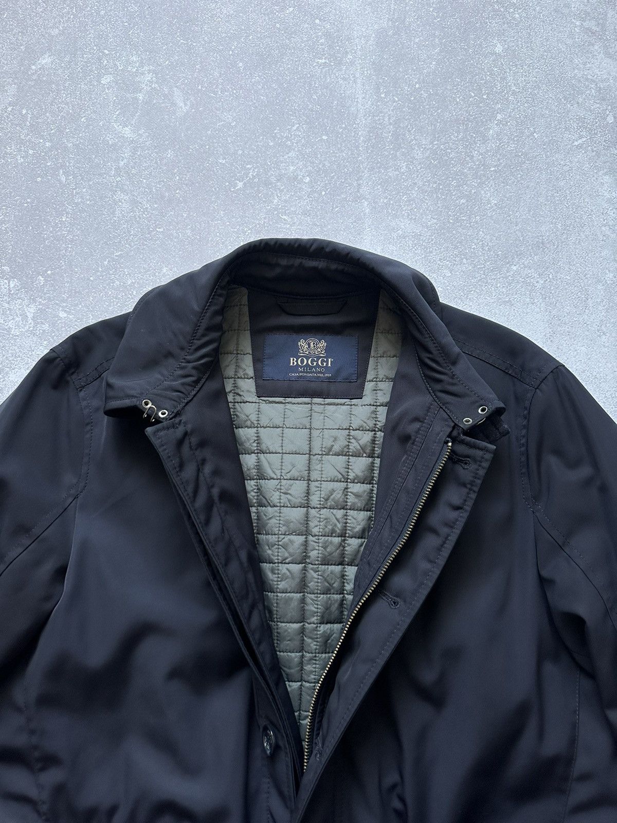 Boggi × Designer Boggi Milano Blue Button Down Coat Jacket Size 48 Size US M / EU 48-50 / 2 - 8 Thumbnail