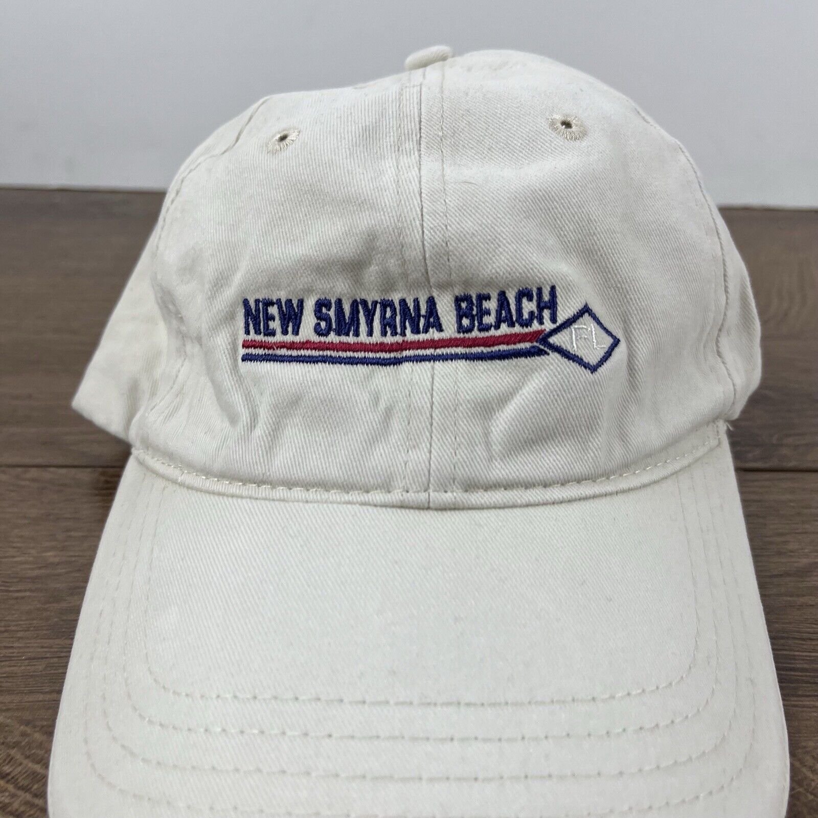 Other New Smyrna Beach Florida Hat White Cap Hat Adjustable Hat Wh Size ONE SIZE - 6 Thumbnail