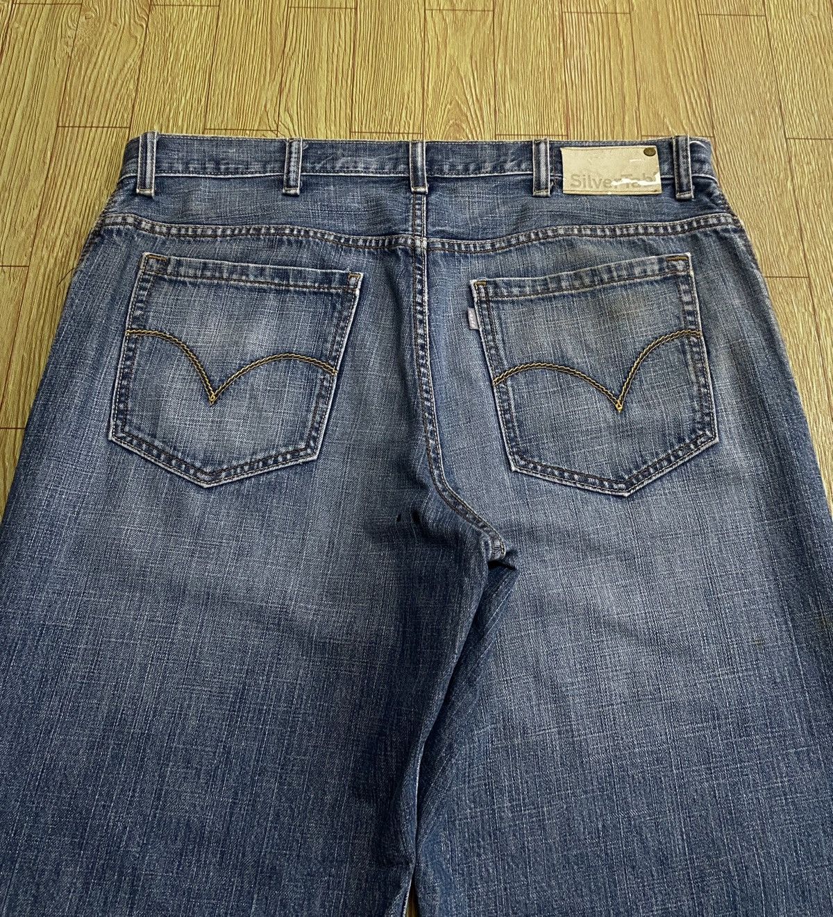 Levi's Rare Design Vintage Brand Levis SilverTab Baggy Jeans 2000s Size US 38 / EU 54 - 4 Thumbnail