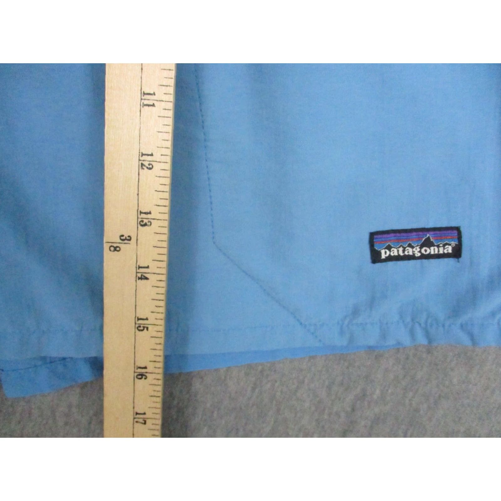 Patagonia Patagonia Swim Shorts Mens 8 Blue Baggies Elastic Waist Drawstring Pocket Size US 29 - 4 Thumbnail