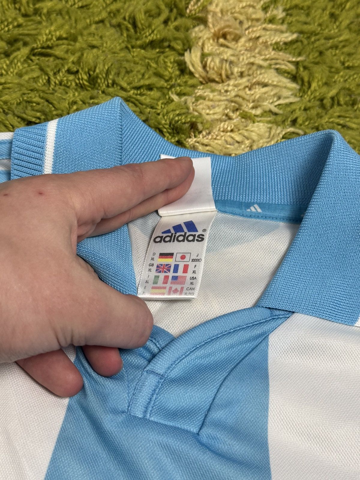 Vintage OLYMPIQUE MARSEILLE 2000/2001 ADIDAS JERSEY VINTAGE Size US XL / EU 56 / 4 - 4 Thumbnail