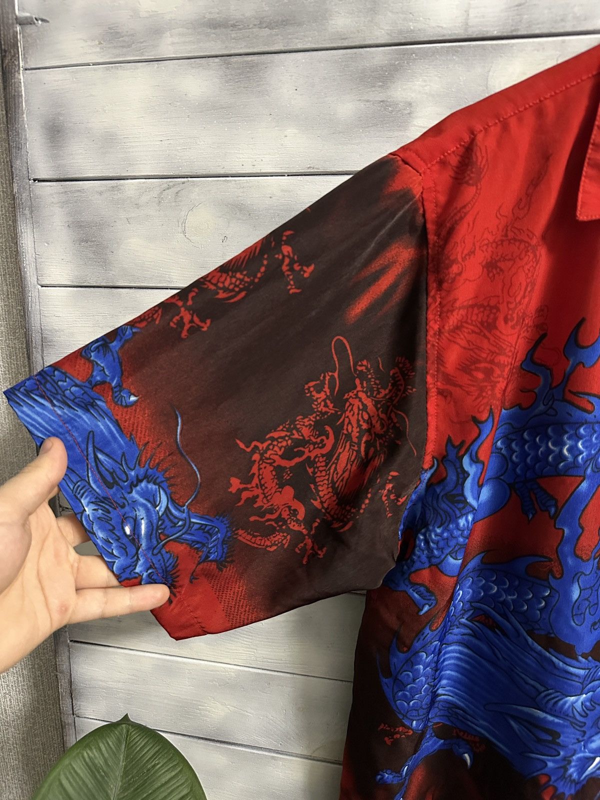 Other Rare Vintage Shirt Dragons in Fire Y2K Japan Style Size L Size US L / EU 52-54 / 3 - 3 Thumbnail