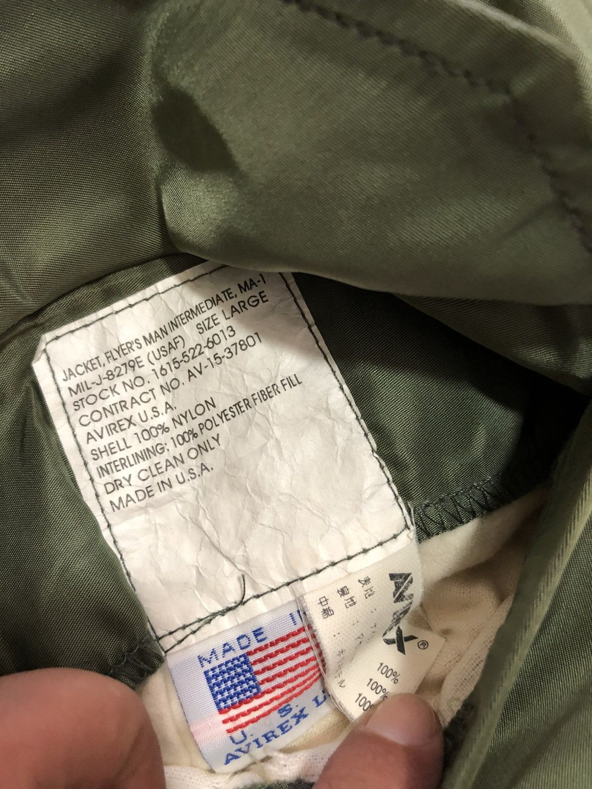Avirex Vintage Avirex USA MA-1 bomber jacket Size US L / EU 52-54 / 3 - 8 Thumbnail