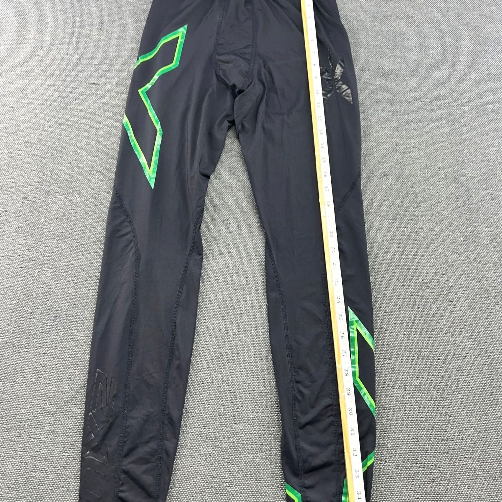 2XU 2XU Mens Compression Pants LT Sport Spandex Elite Black Tights Athletic Size US 33 - 7 Thumbnail