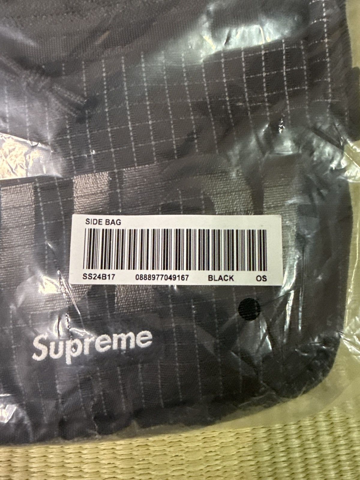 Supreme New Supreme Black Reflective Side Bag Size ONE SIZE - 6 Thumbnail