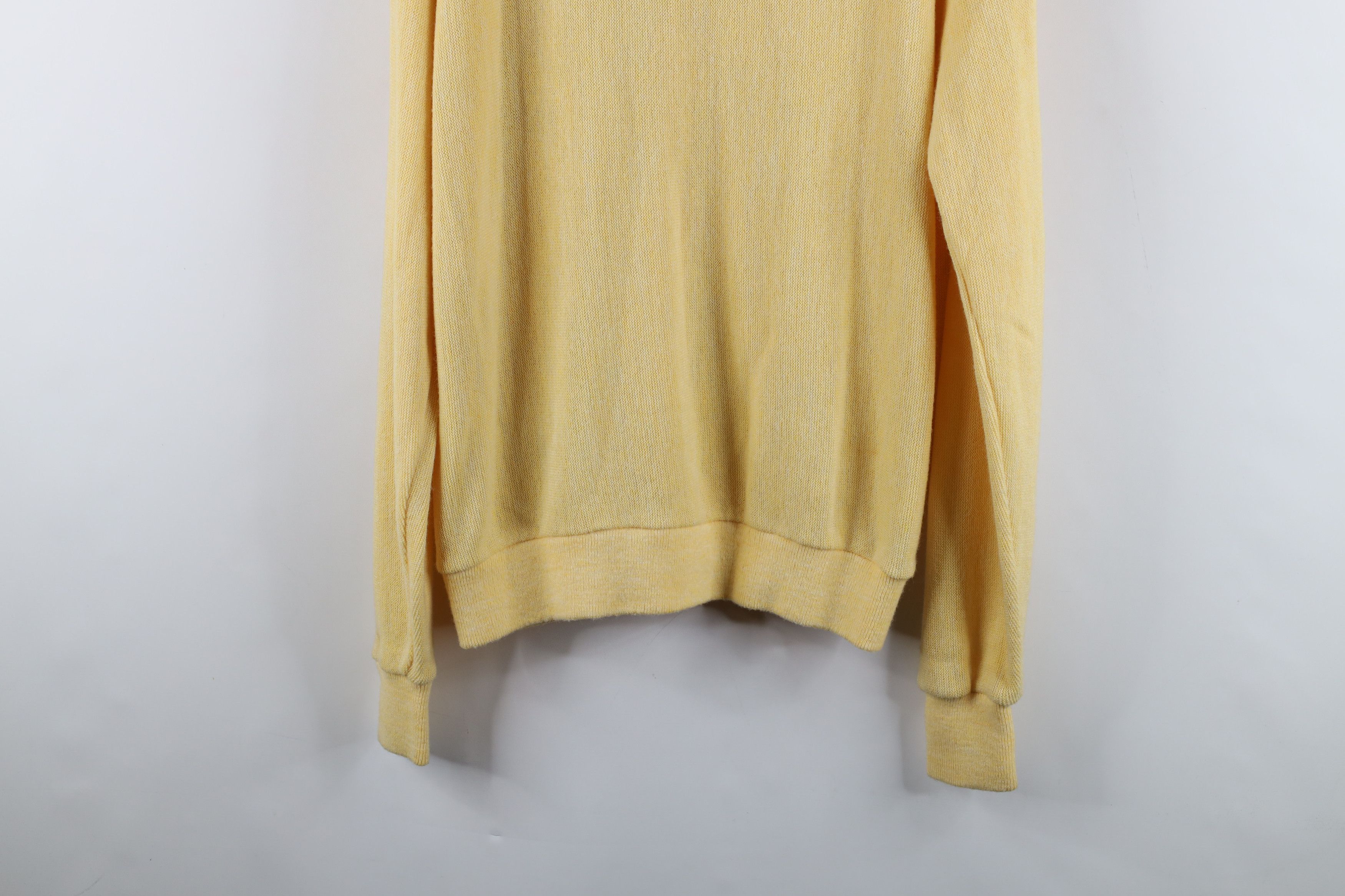 Vintage Vtg 60s Streetwear Cardigan Sweater Kurt Cobain Yellow USA Size US L / EU 52-54 / 3 - 11 Thumbnail