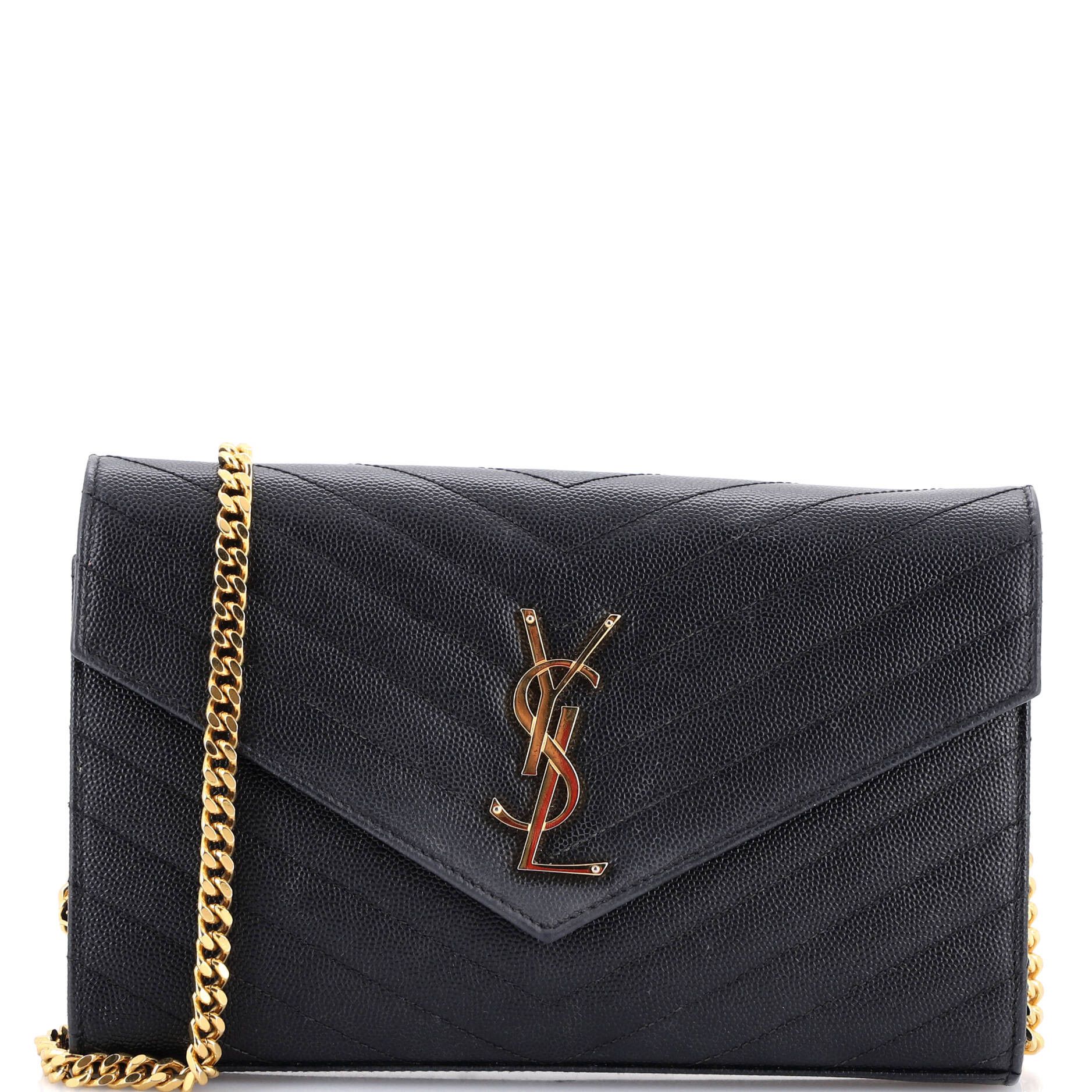 Saint Laurent Paris Classic Monogram Wallet on Chain Size ONE SIZE - 1 Thumbnail