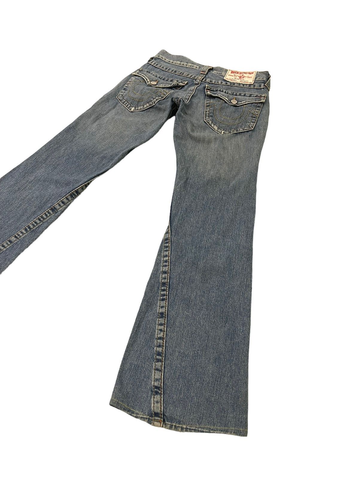 Japanese Brand Flare Jeans True Religion USA Distress Boot Cut 8🟦2 Size US 30 / EU 46 - 13 Thumbnail